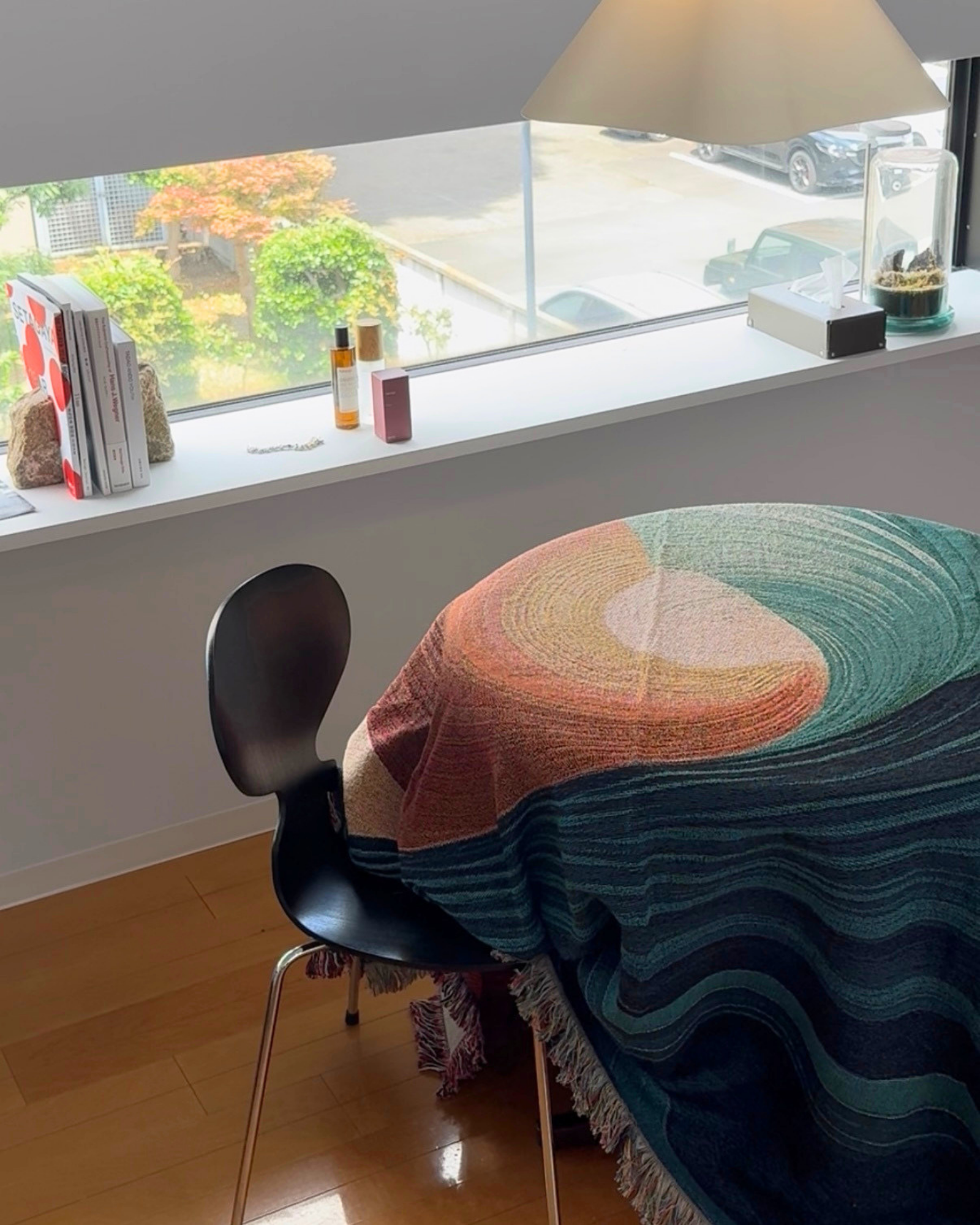 Fluid Spiral Throw Blanket