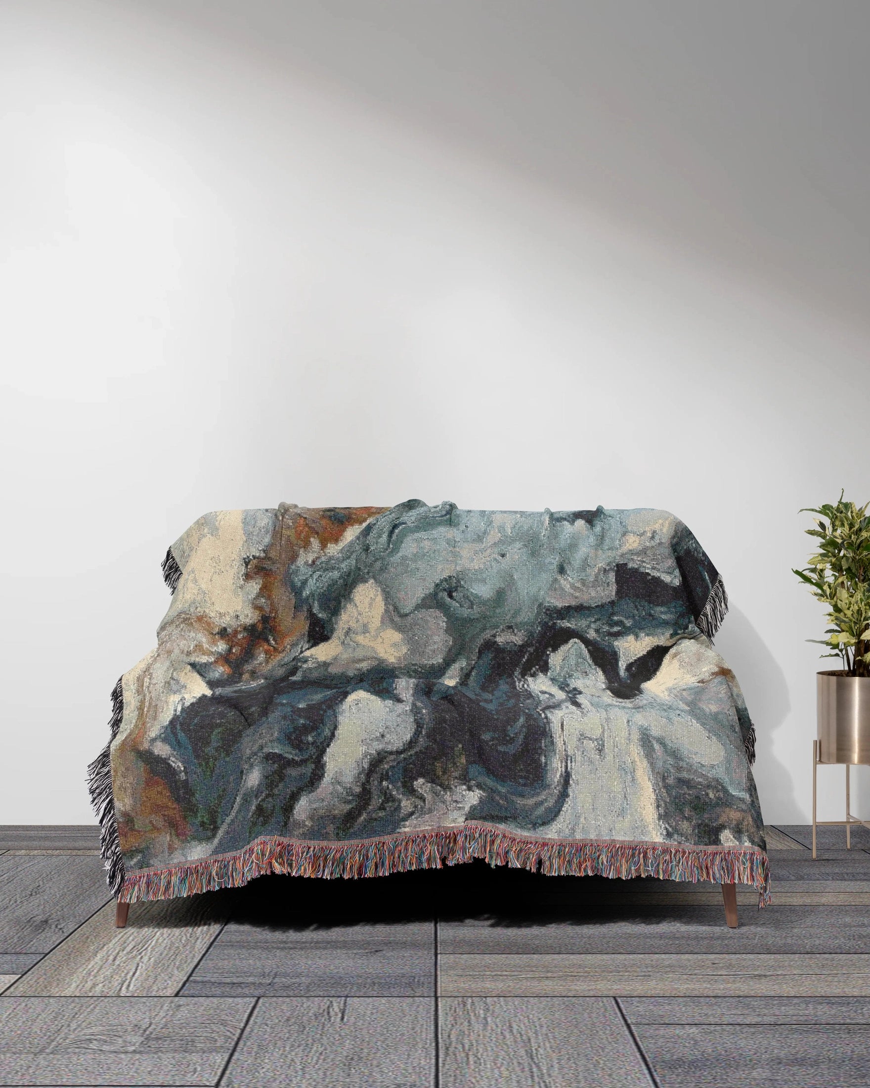 Marble Woven Throw Blanket 