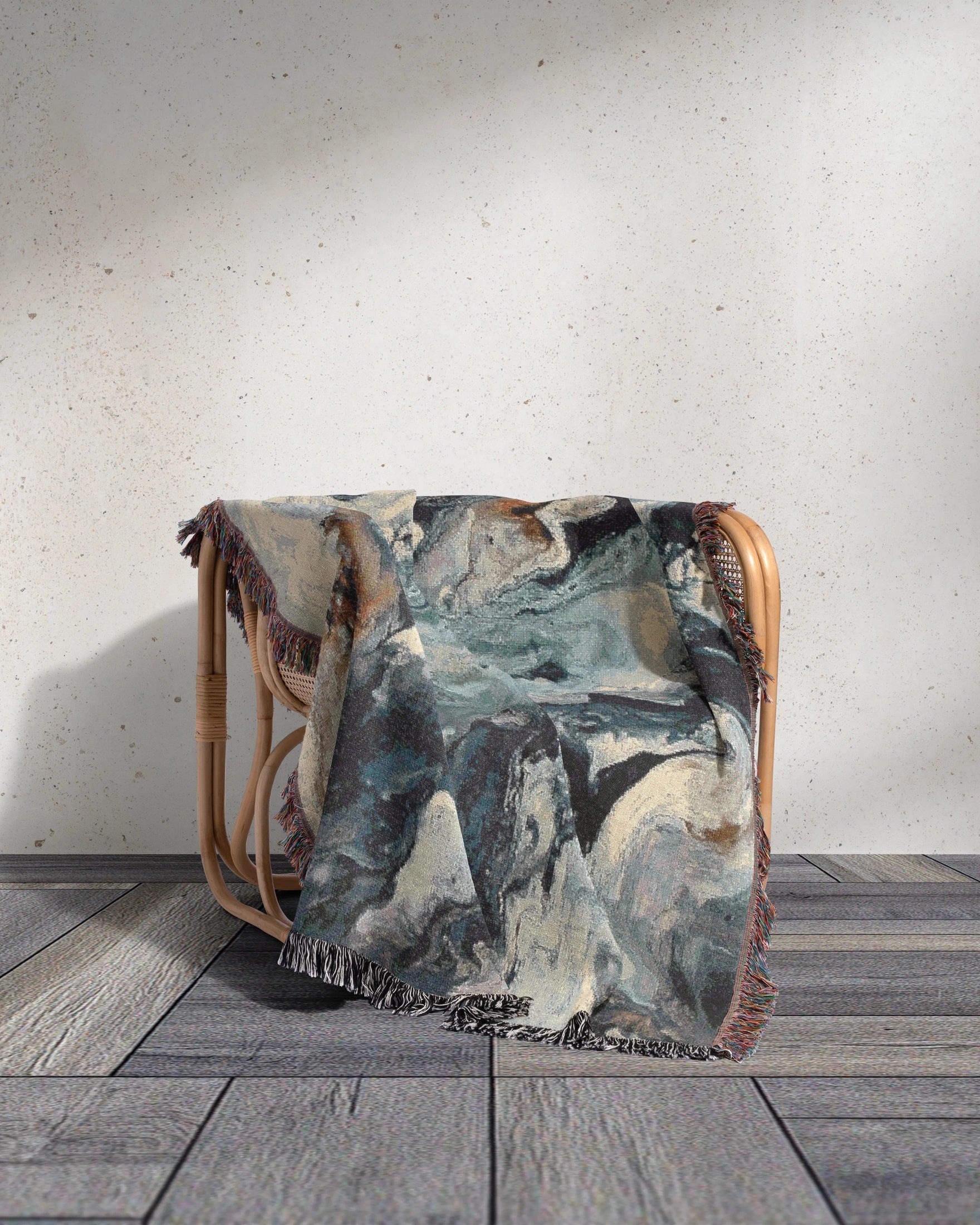 Marble Woven Throw Blanket 