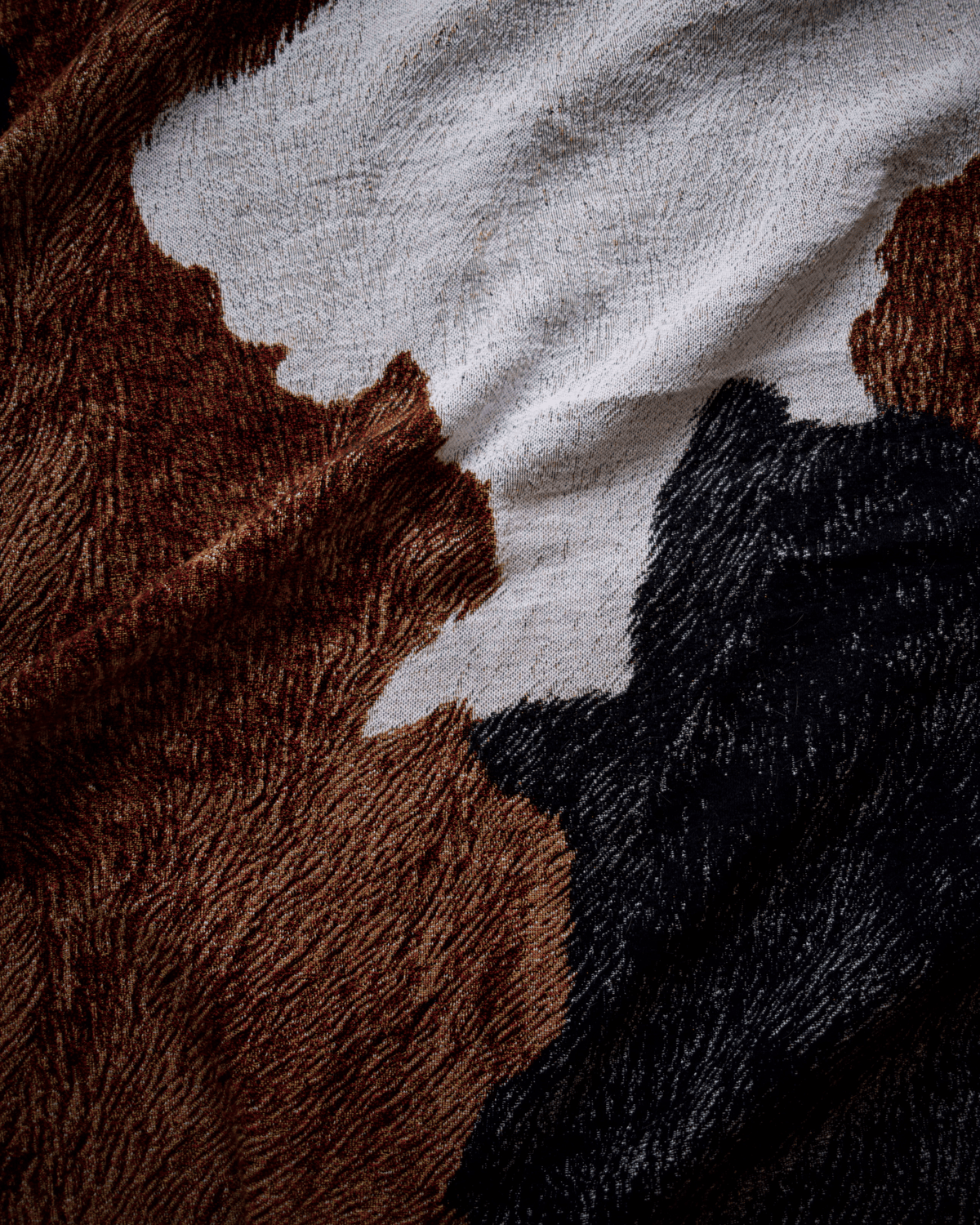 Cow Hide Throw Blanket : L