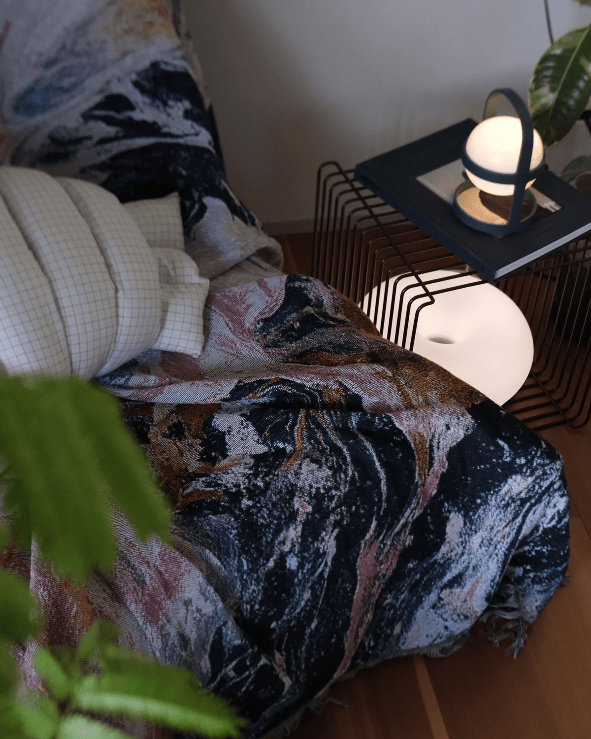 Pink Flow Throw Blanket