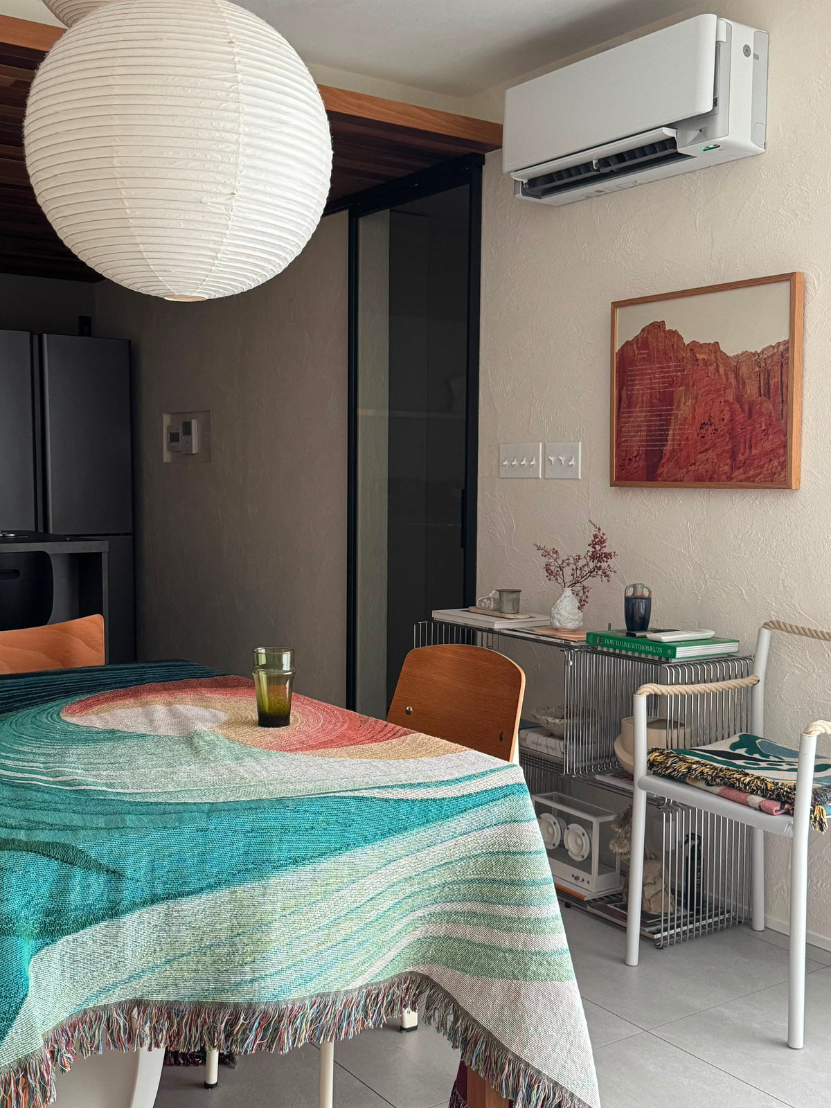 Fluid Spiral Throw Blanket