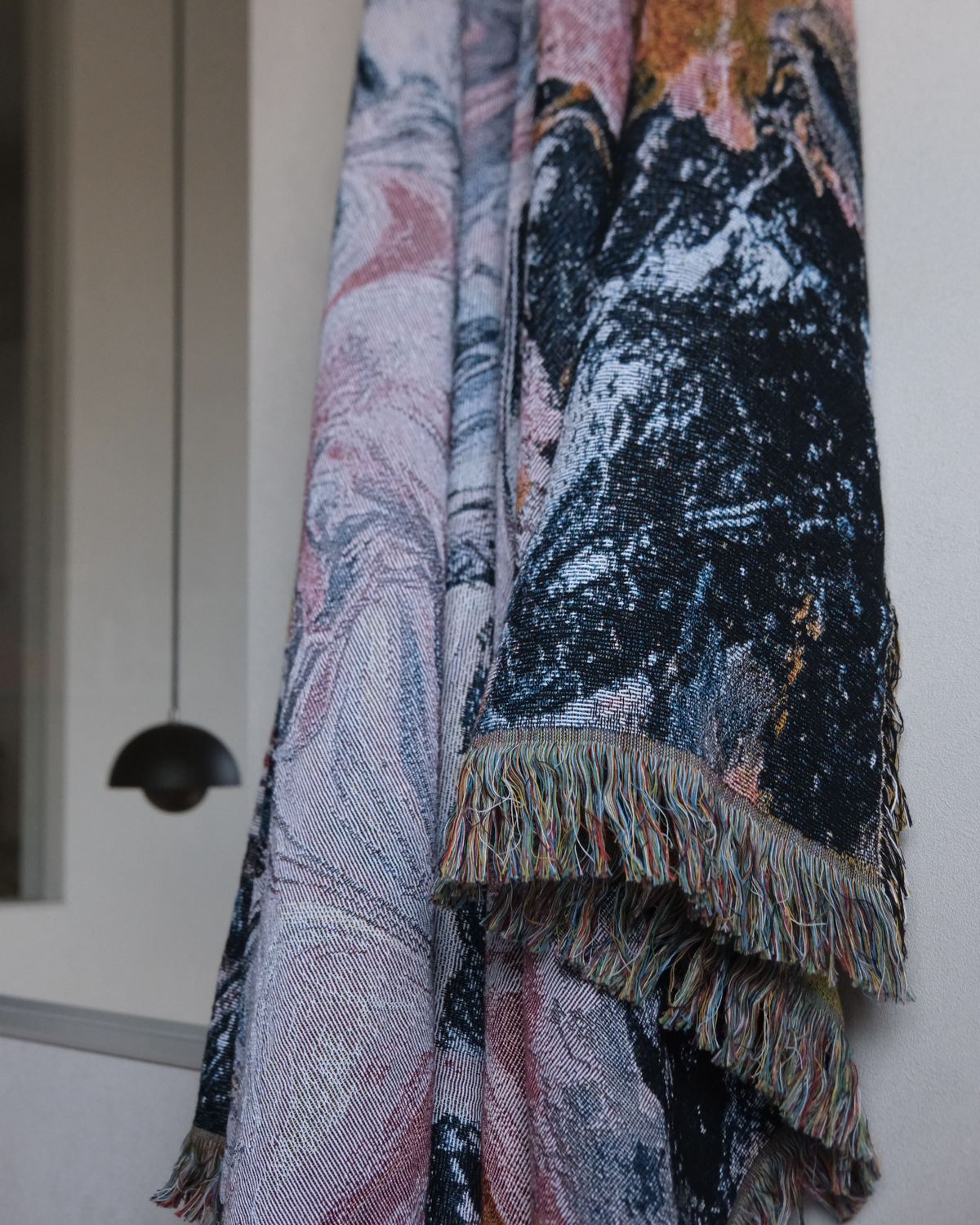 Pink Flow Throw Blanket