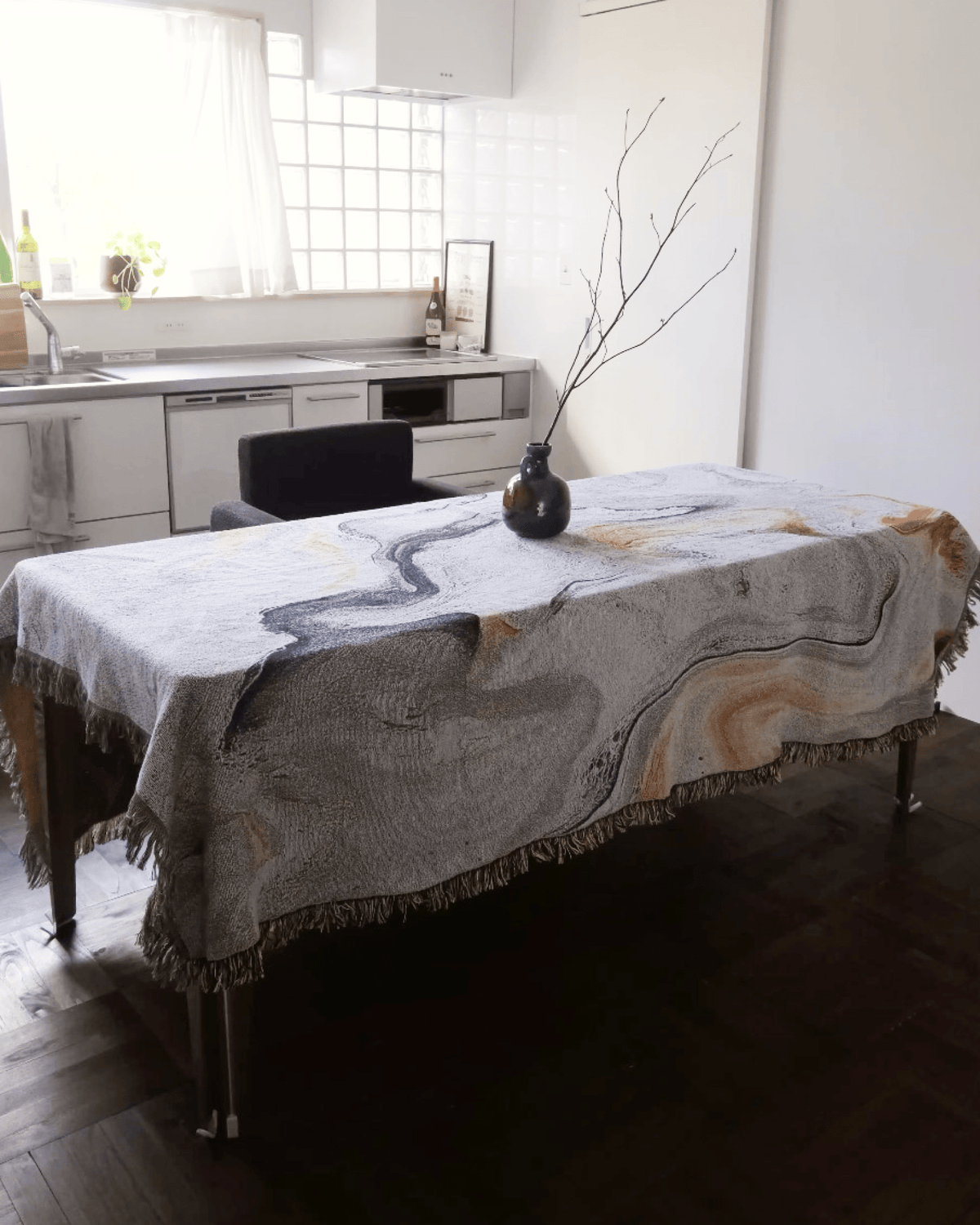 Ivory Flow Throw Blanket | iMPeRF