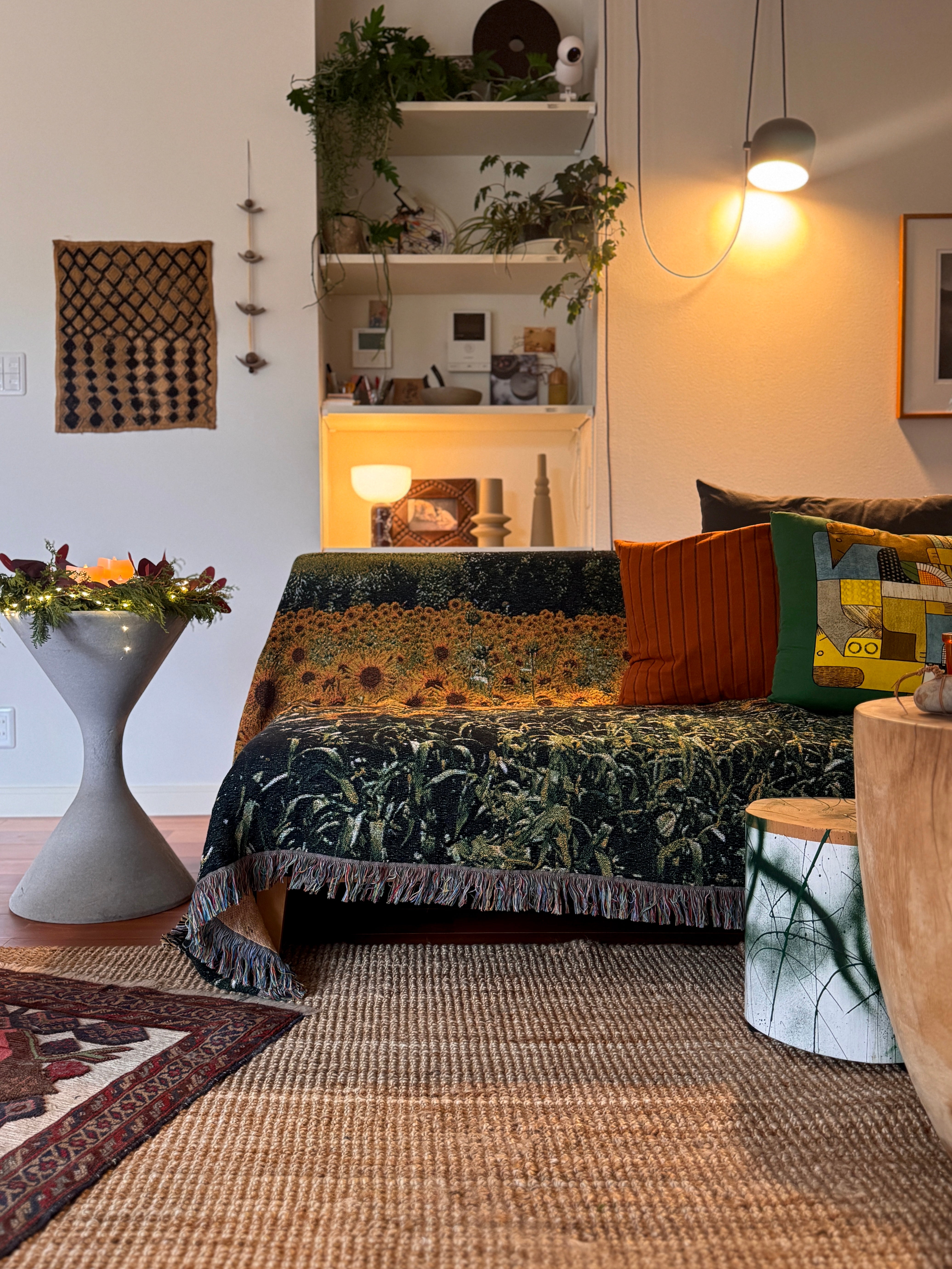 Gone Summer's Day Throw Blanket : L