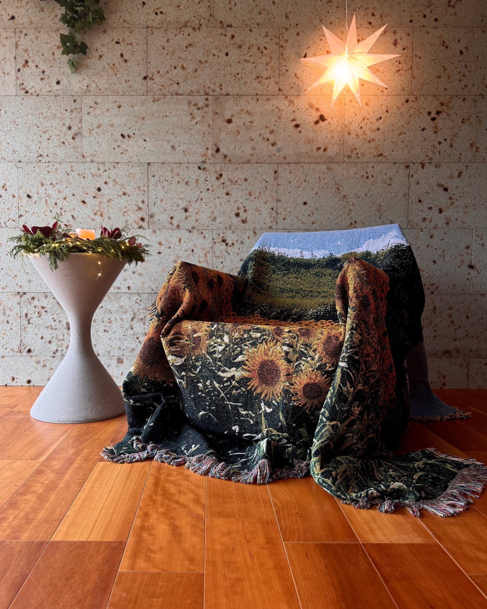 Gone Summer's Day Throw Blanket : L