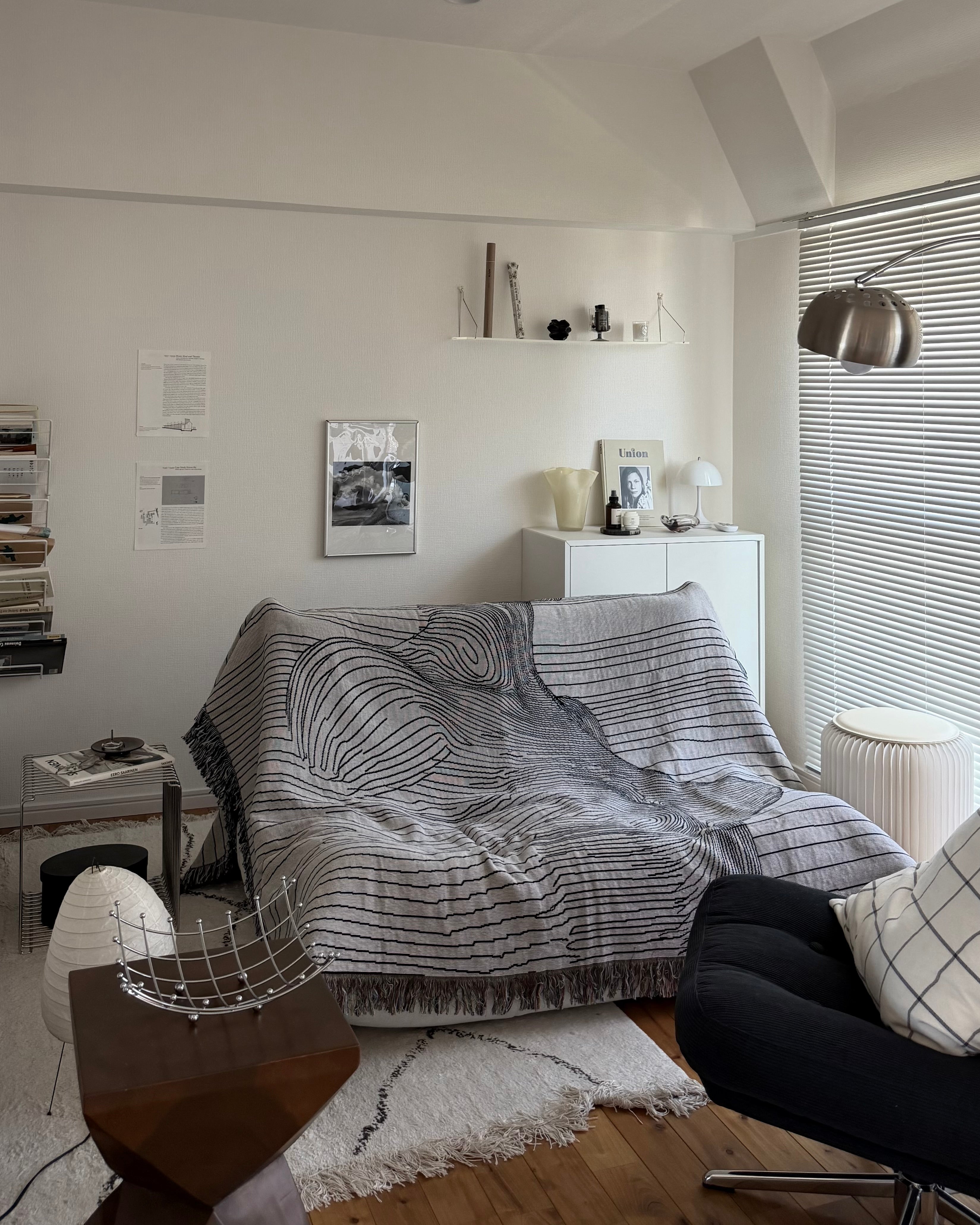 Line Portrait Throw Blanket | iMPeRF