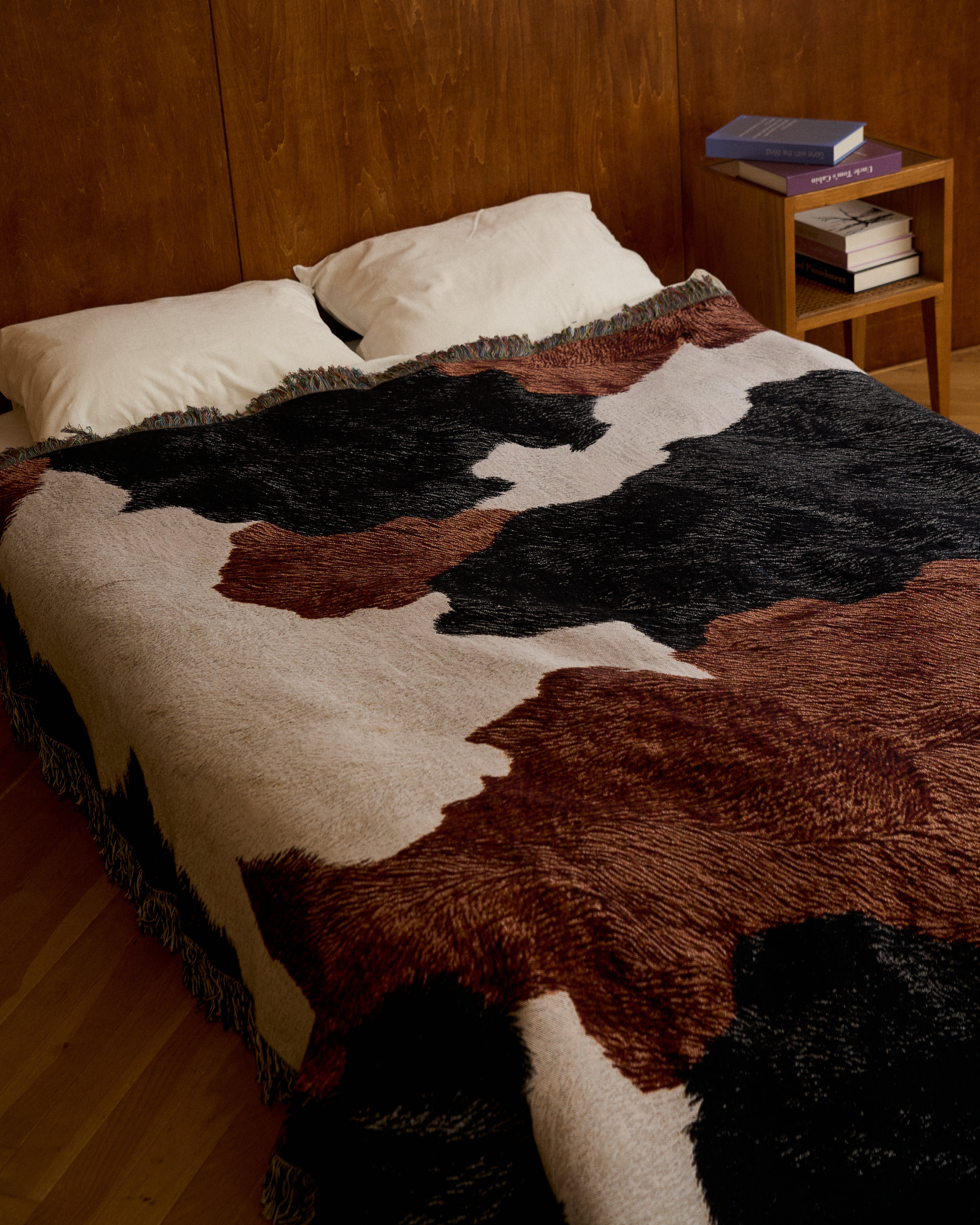Cow Hide Throw Blanket : L
