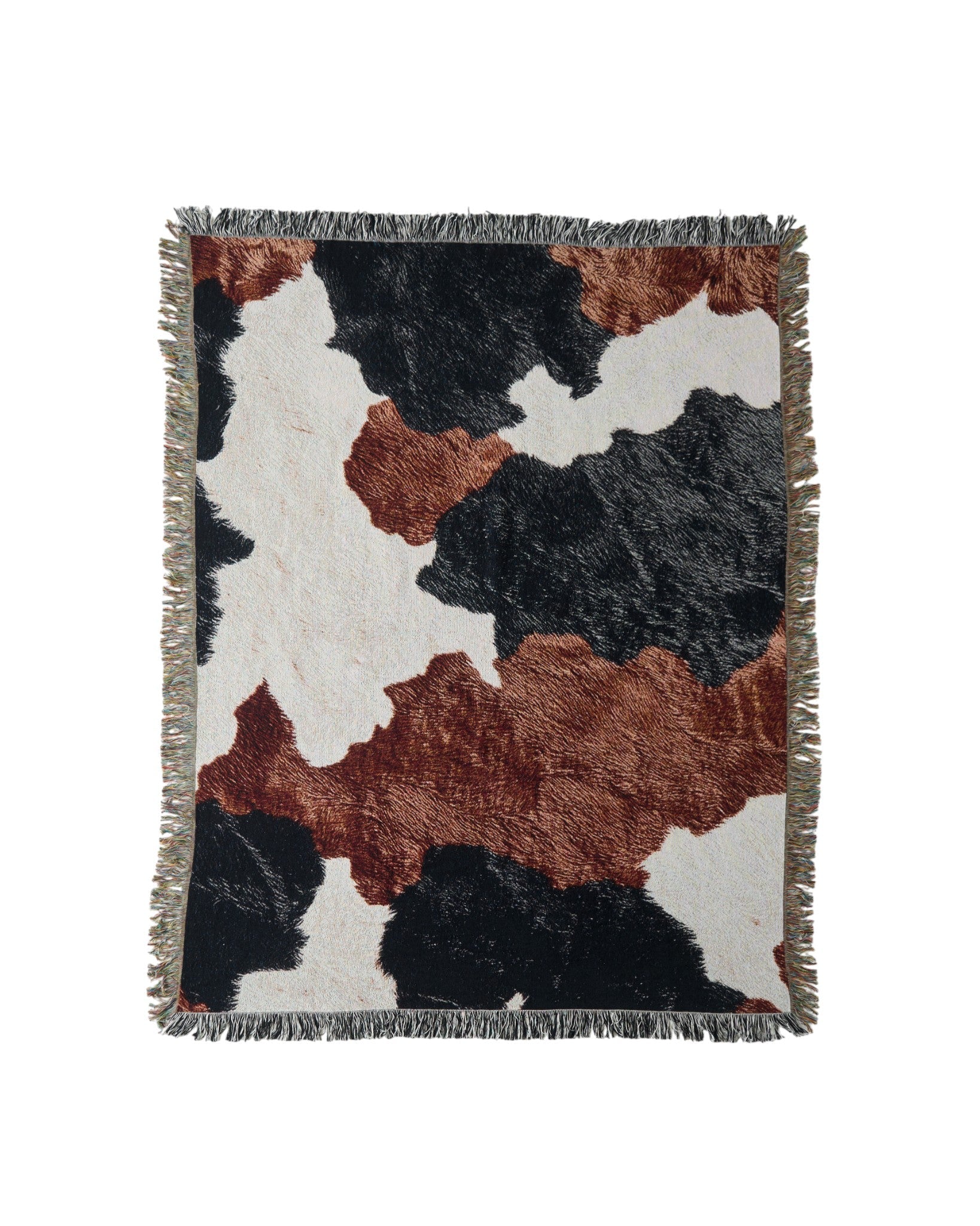 Cow Hide Throw Blanket : M