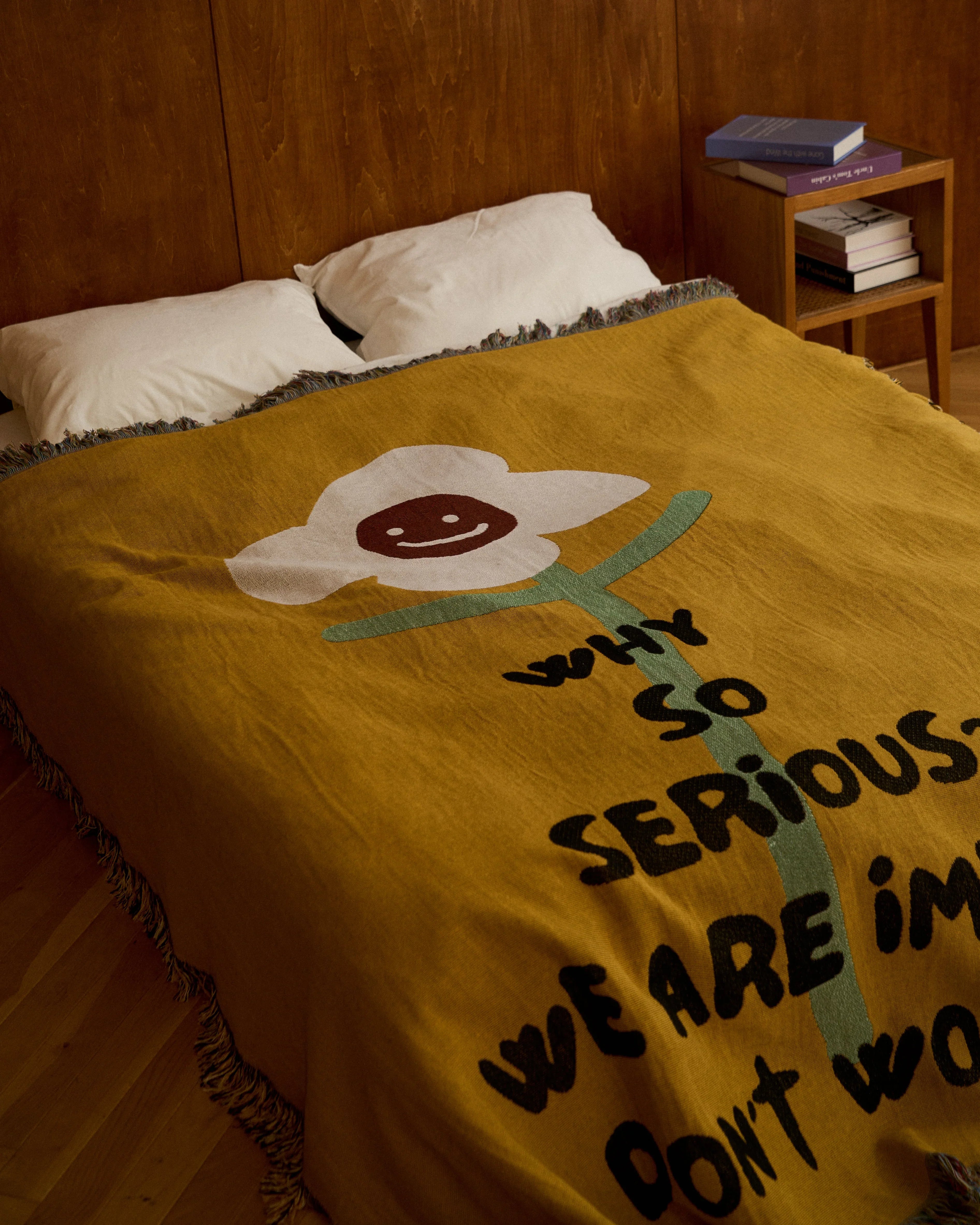 週末値下げ‼️【IMPeRF】 DON'T WORRY THROW BLANKET Don't Worry Throw Blanket | iMPeRF