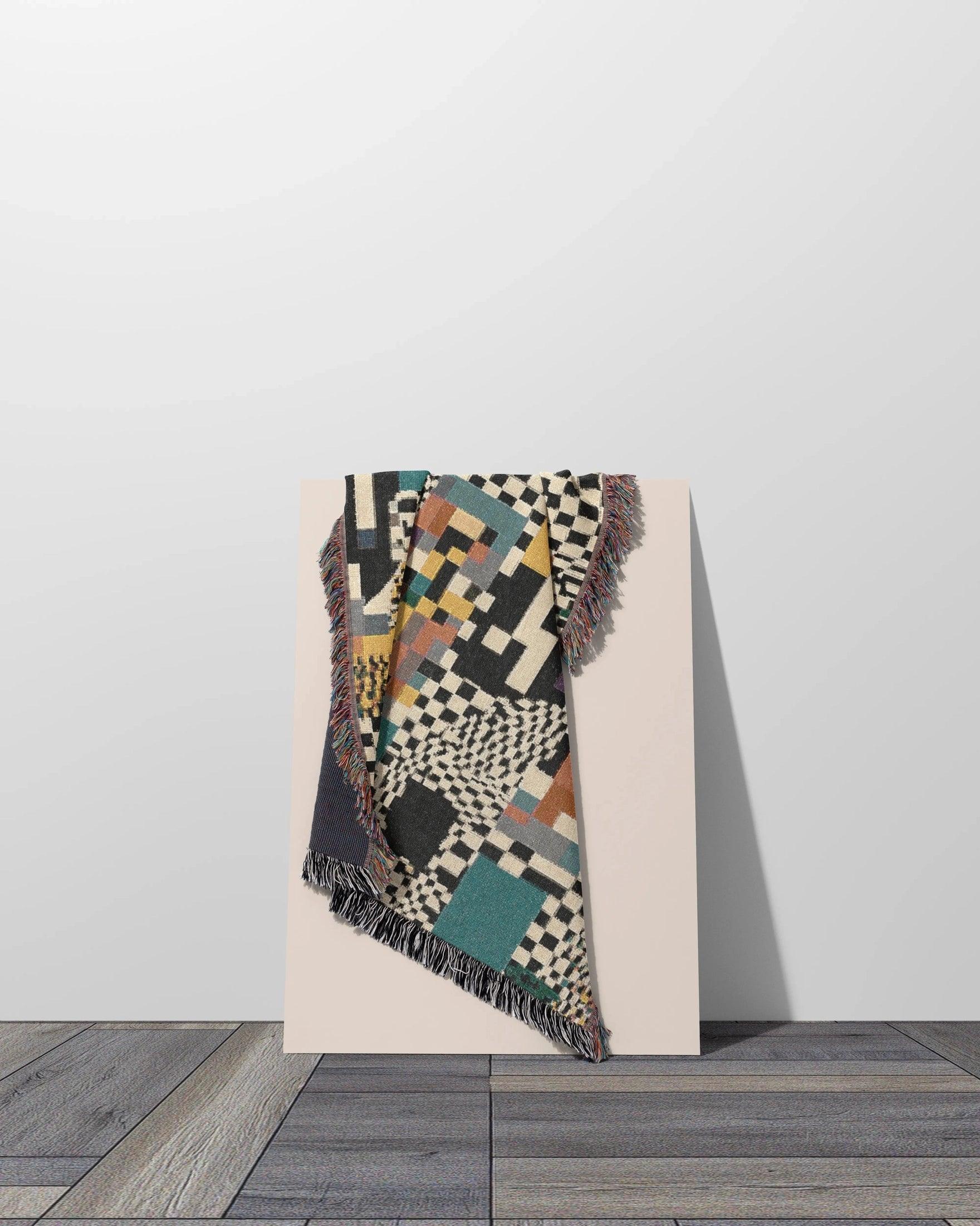 Glitch Woven Throw Blanket - imperf