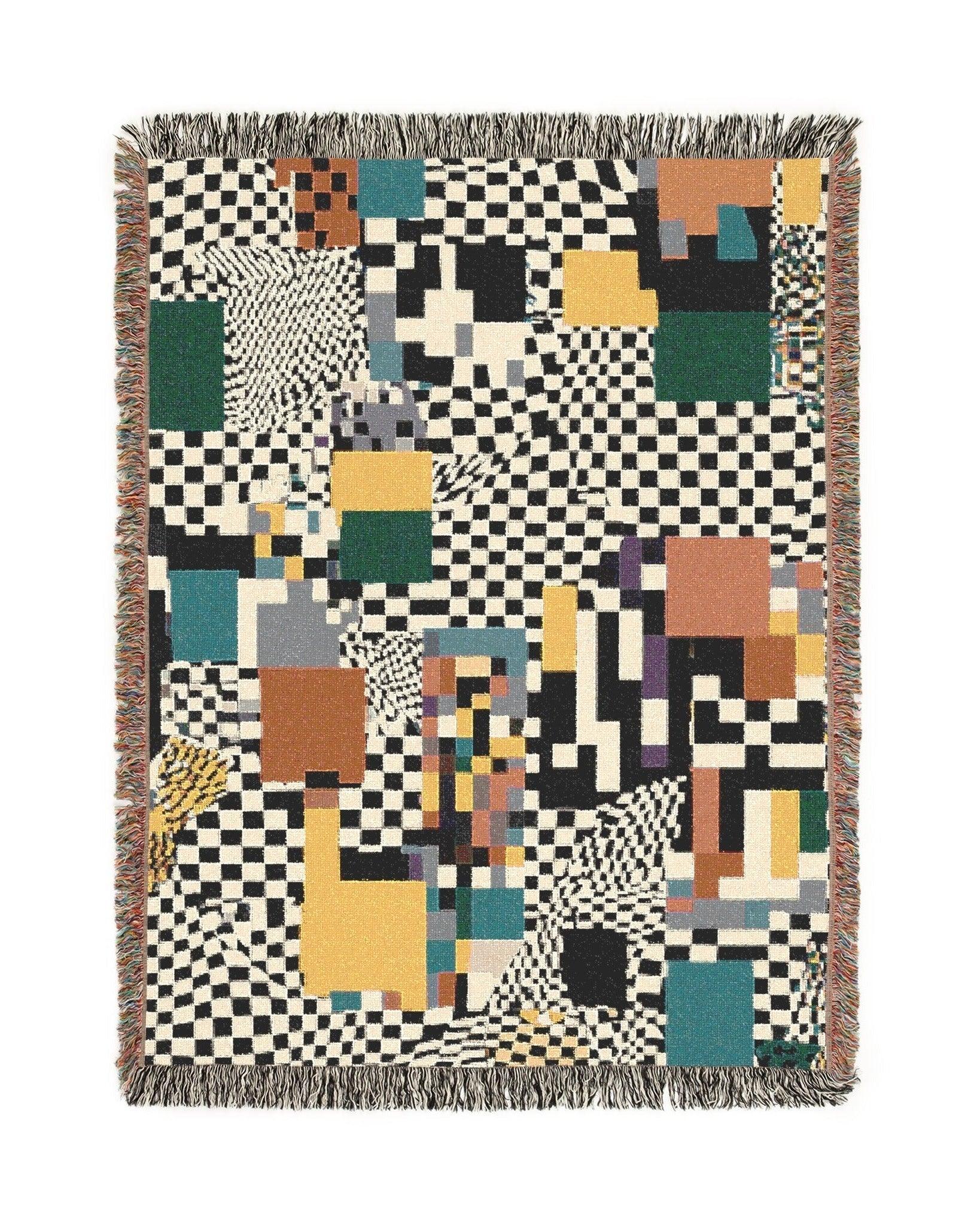 Glitch Woven Throw Blanket - imperf