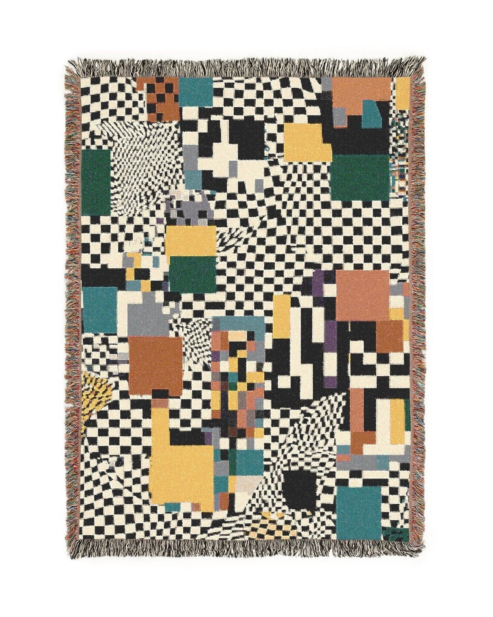 Glitch Woven Throw Blanket - imperf