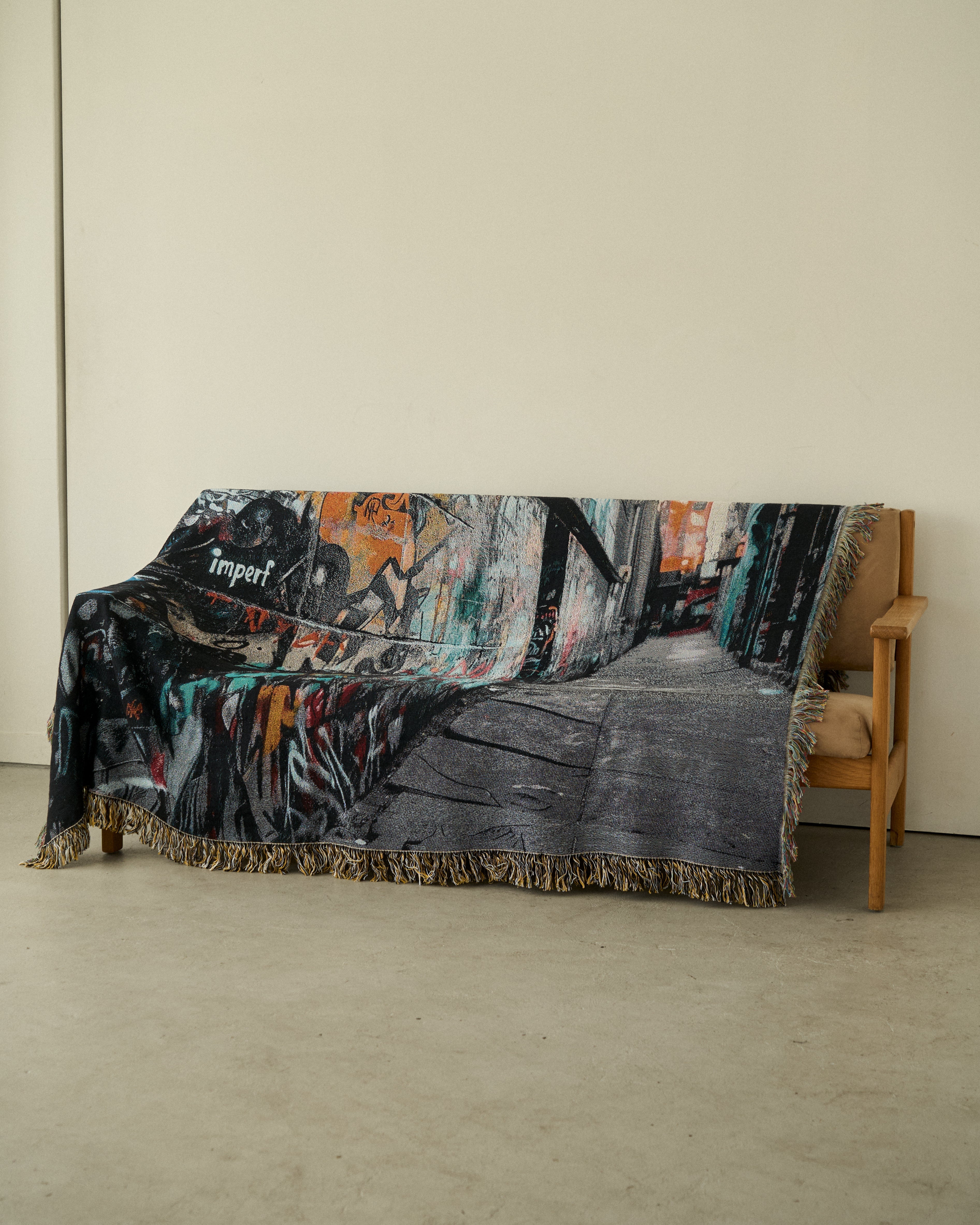 Graffiti Street Throw Blanket | iMPeRF