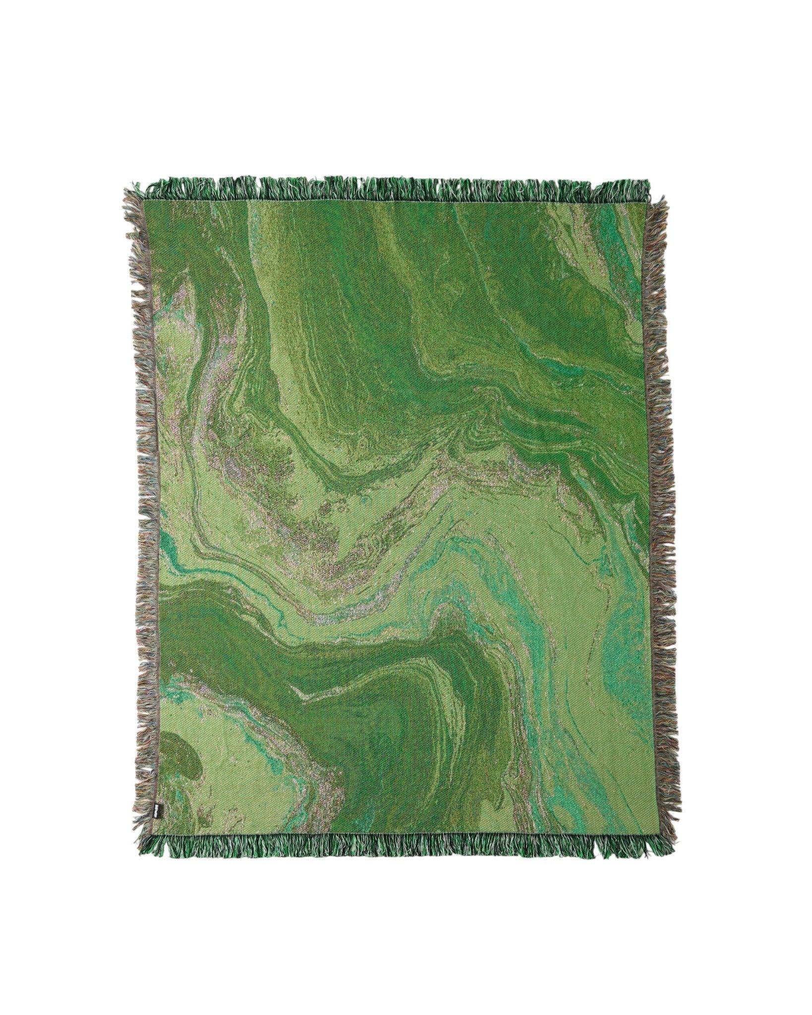 Green Flow Throw Blanket | iMPeRF