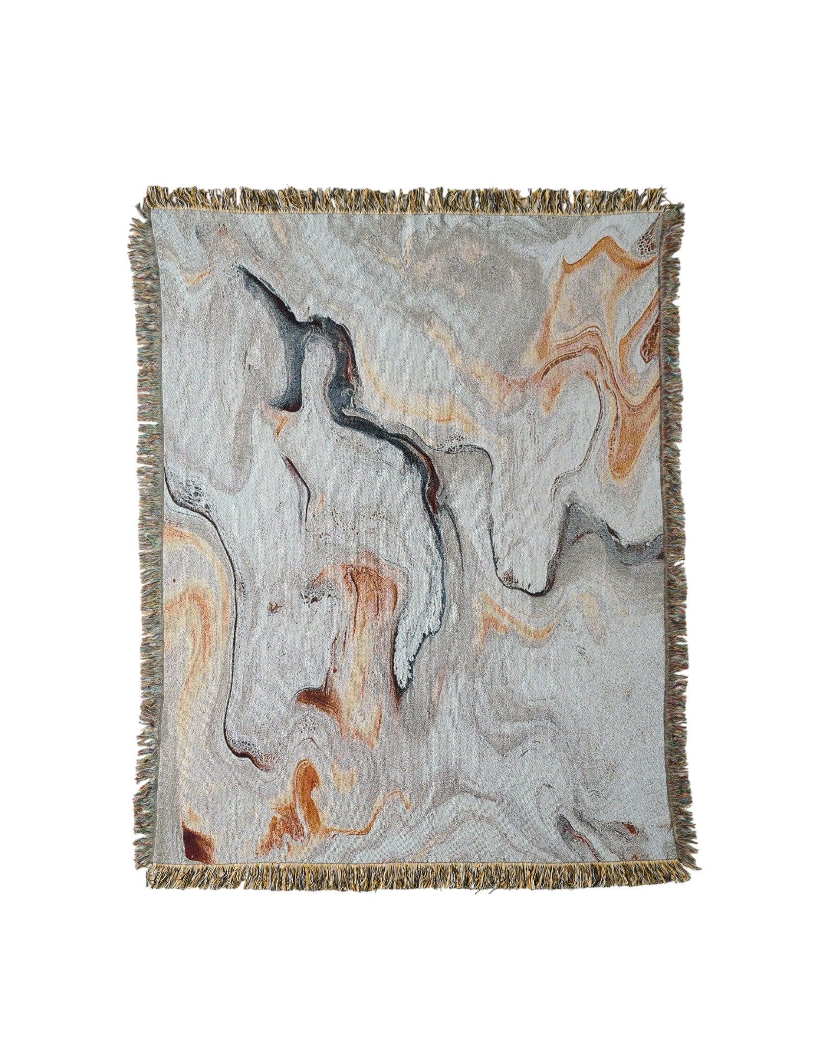 Ivory Flow Throw Blanket | iMPeRF