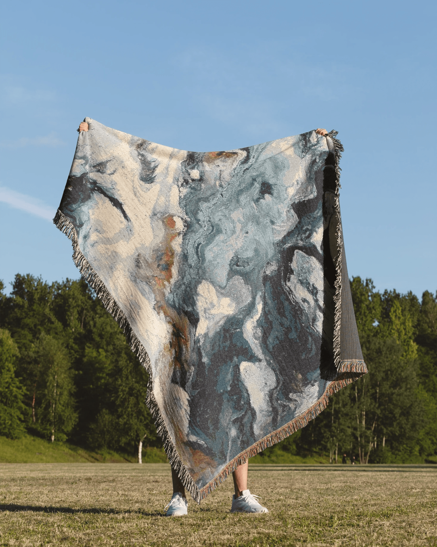 Marble Woven Throw Blanket - imperf