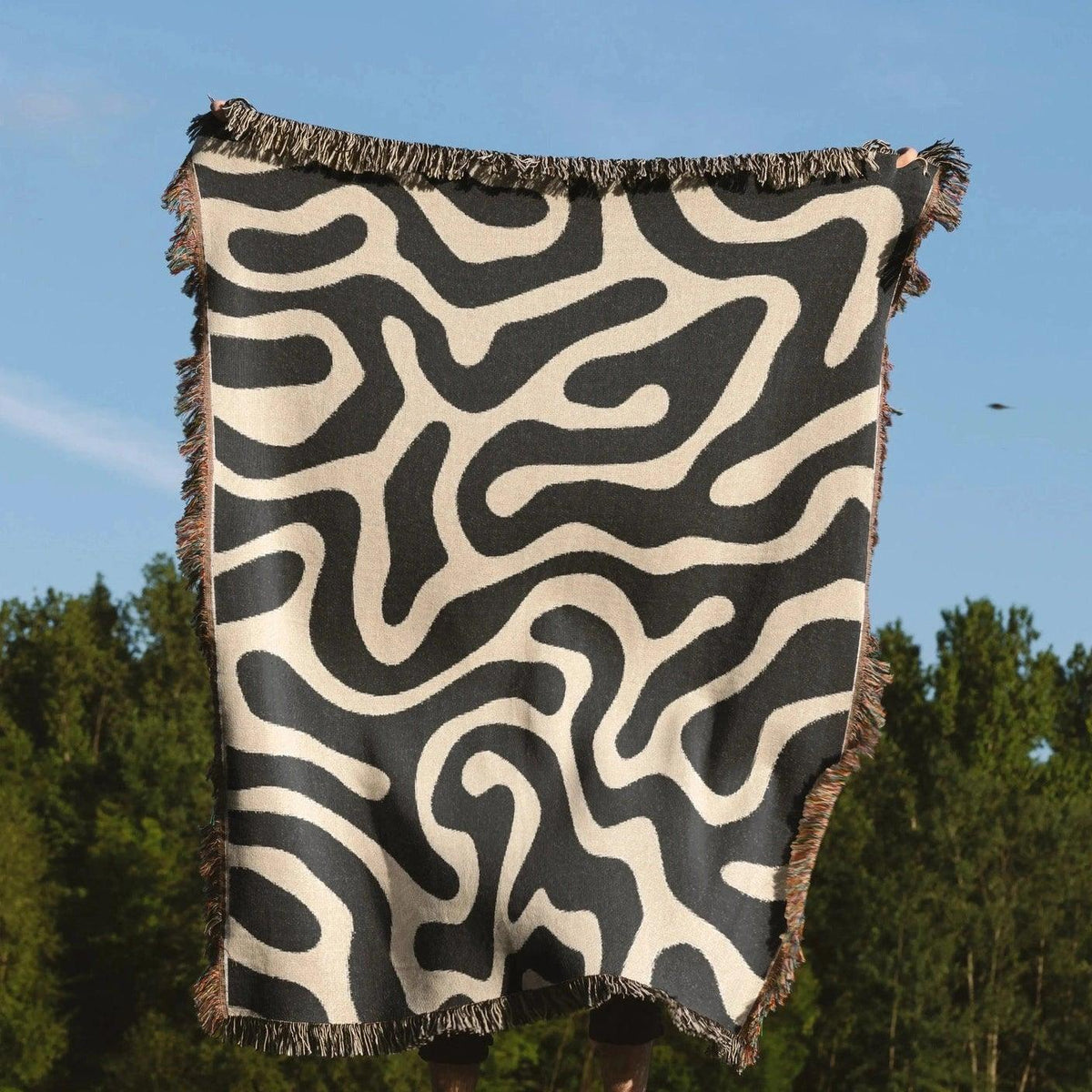 Maze Path Throw Blanket | imperf