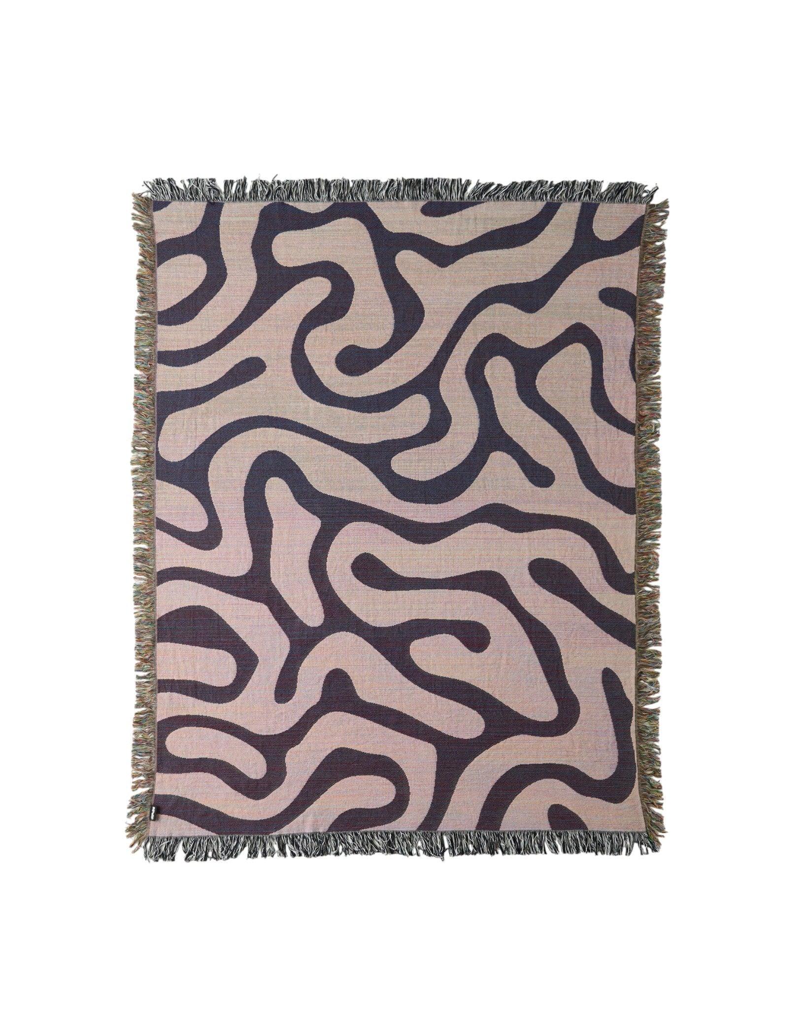 Maze Path Throw Blanket : M