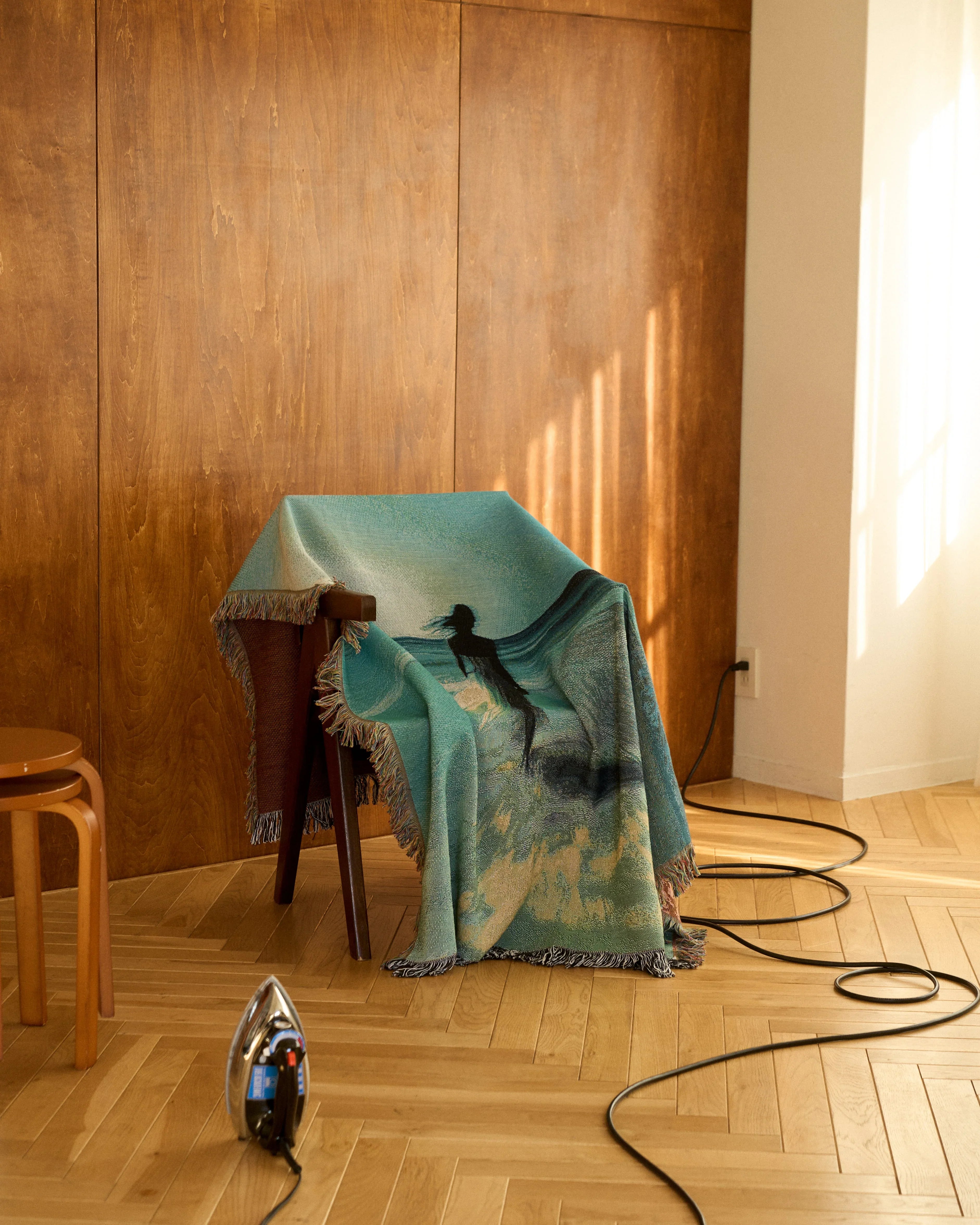 L*e様 iMPeRF Ocean View Woven Throw Blank Ocean View Throw Blanket | iMPeRF