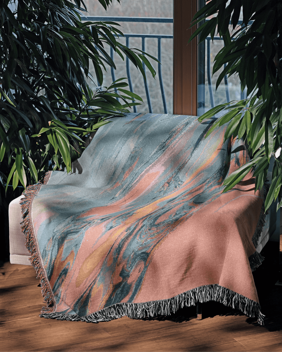 Pastel Flow Woven Throw Blanket - imperf