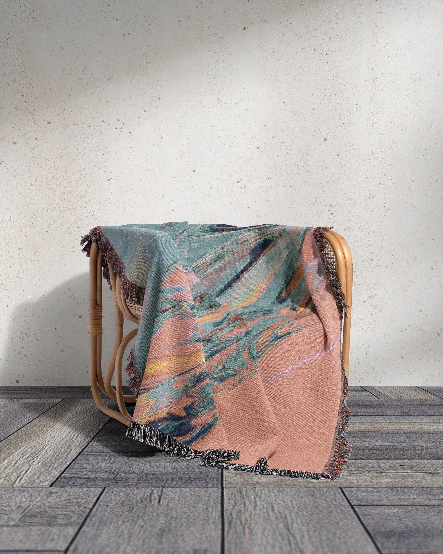 Pastel Flow Woven Throw Blanket - imperf