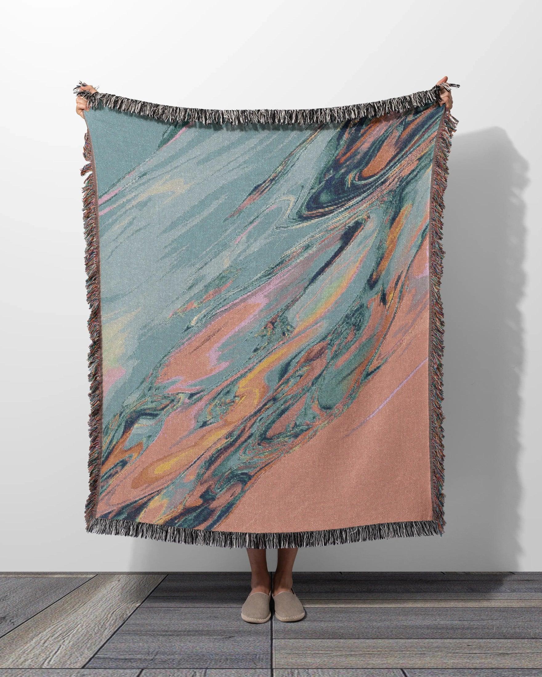 Pastel Flow Woven Throw Blanket - imperf