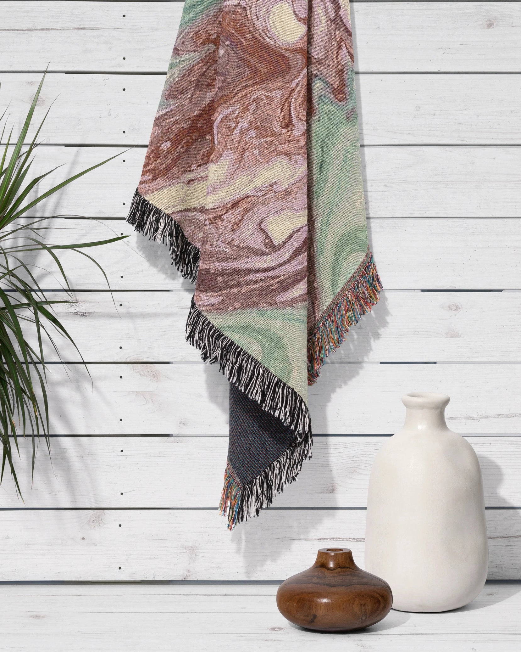 Pastel Marble Woven Throw Blanket - imperf