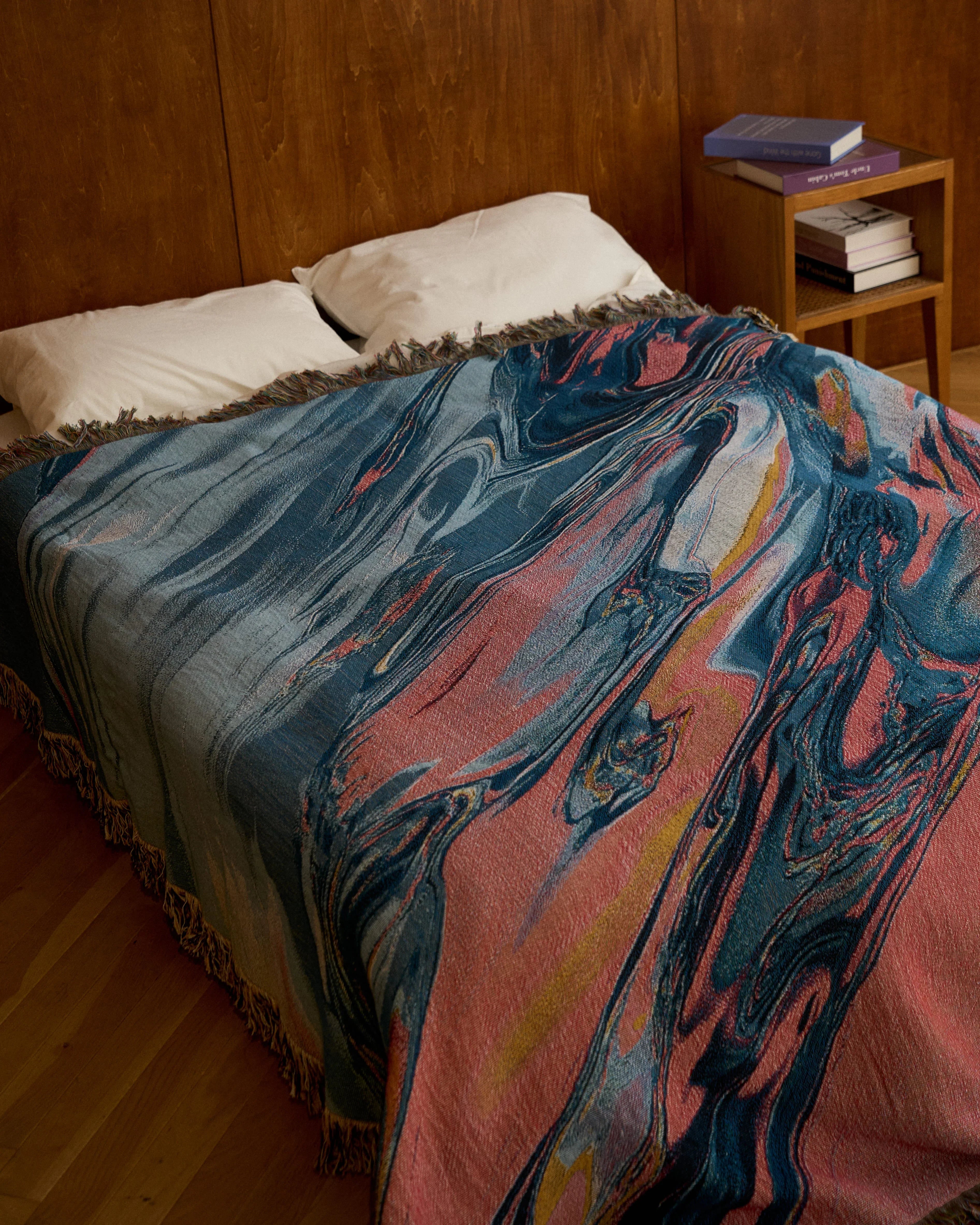 Pastel Flow Throw Blanket : L