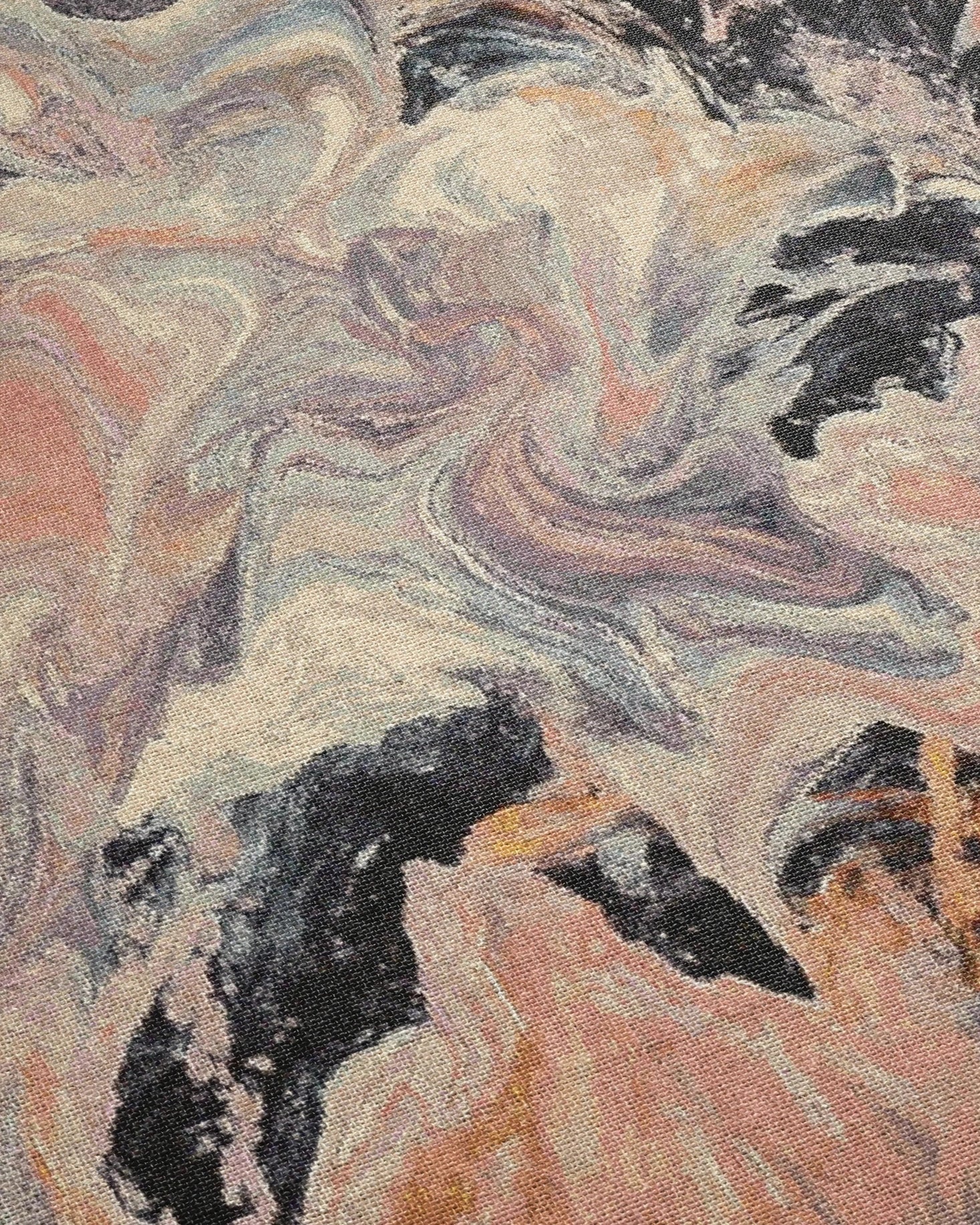 Pink Marble Woven Throw Blanket - imperf