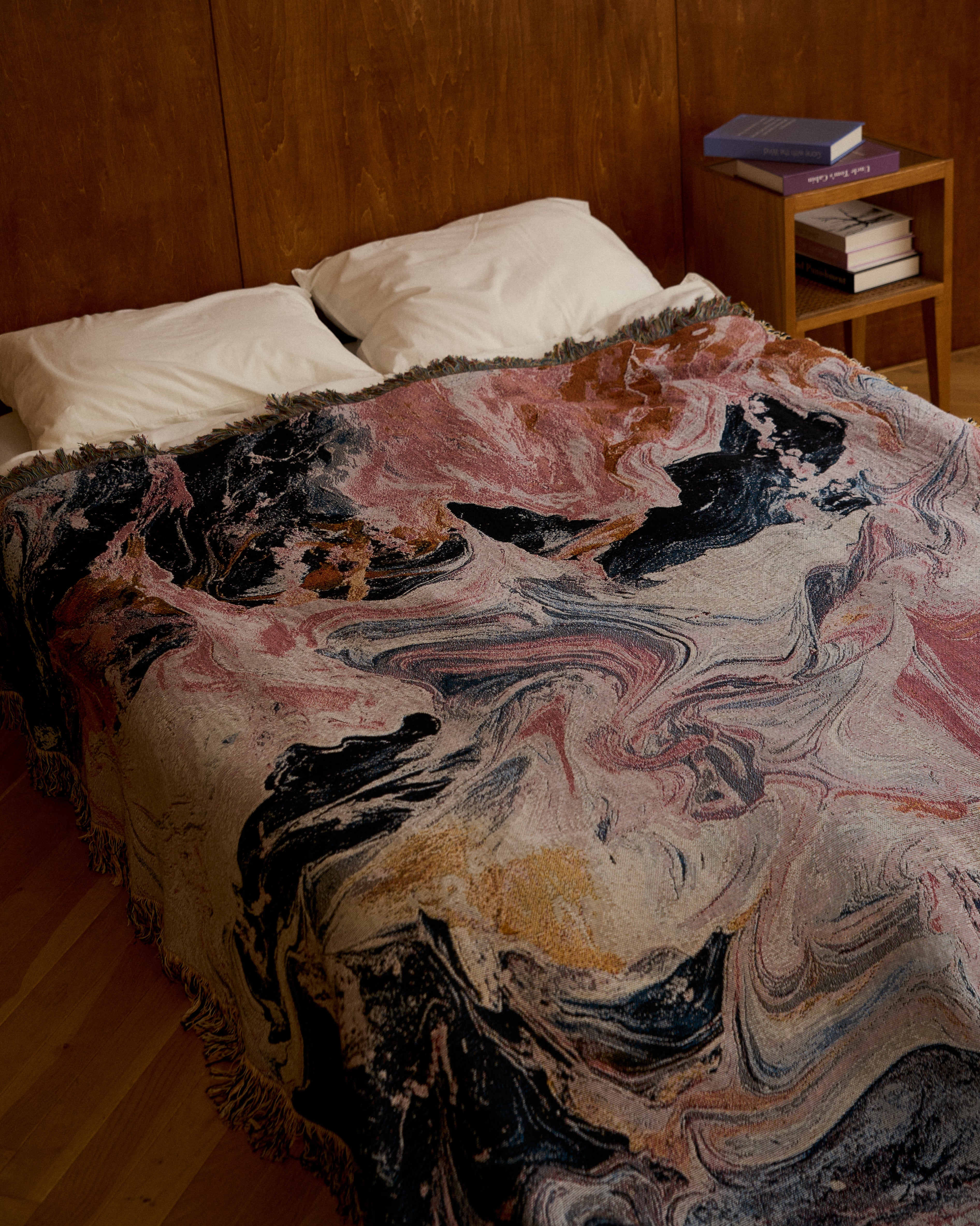 Pink Flow Throw Blanket : L