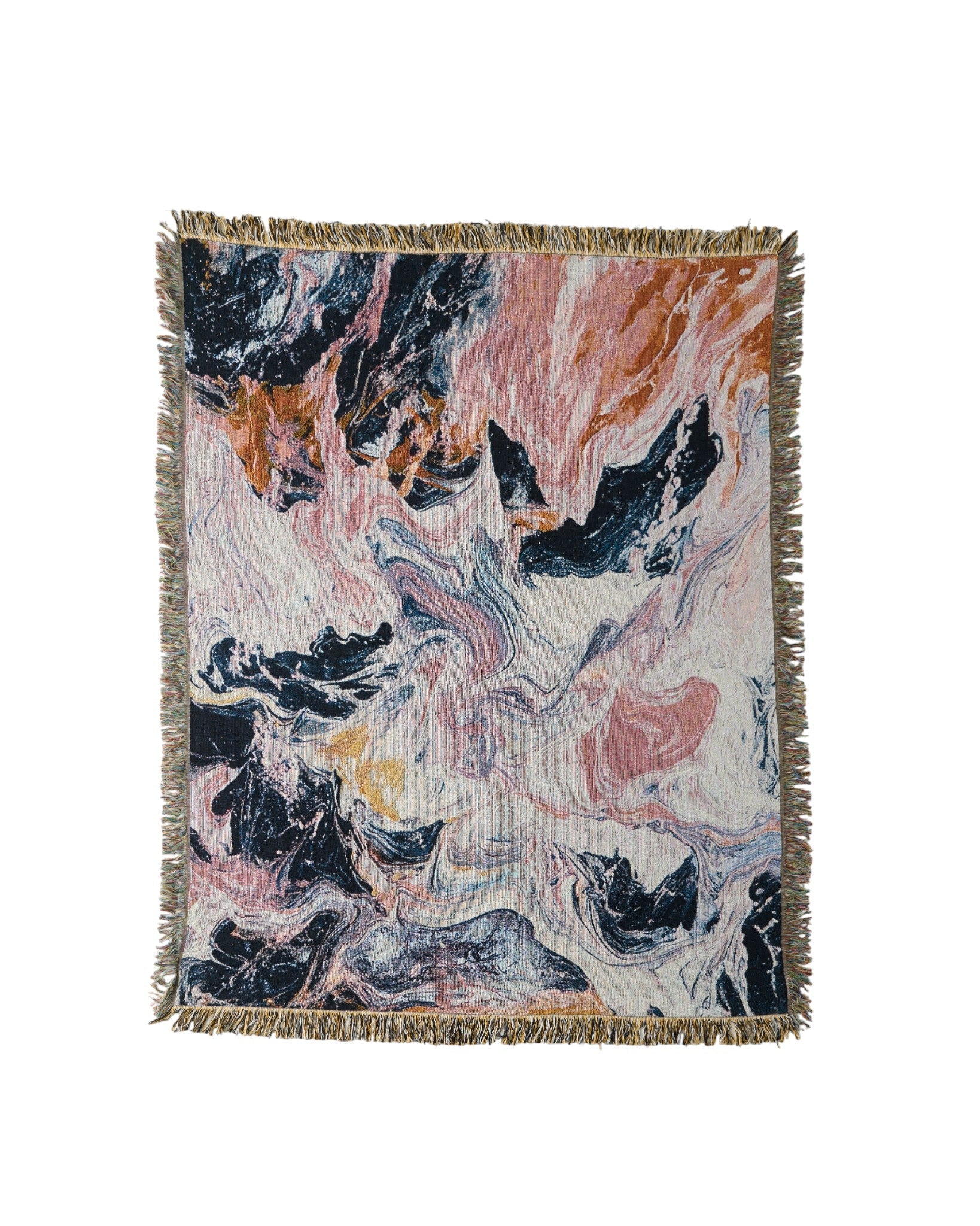 Pink Flow Throw Blanket : M