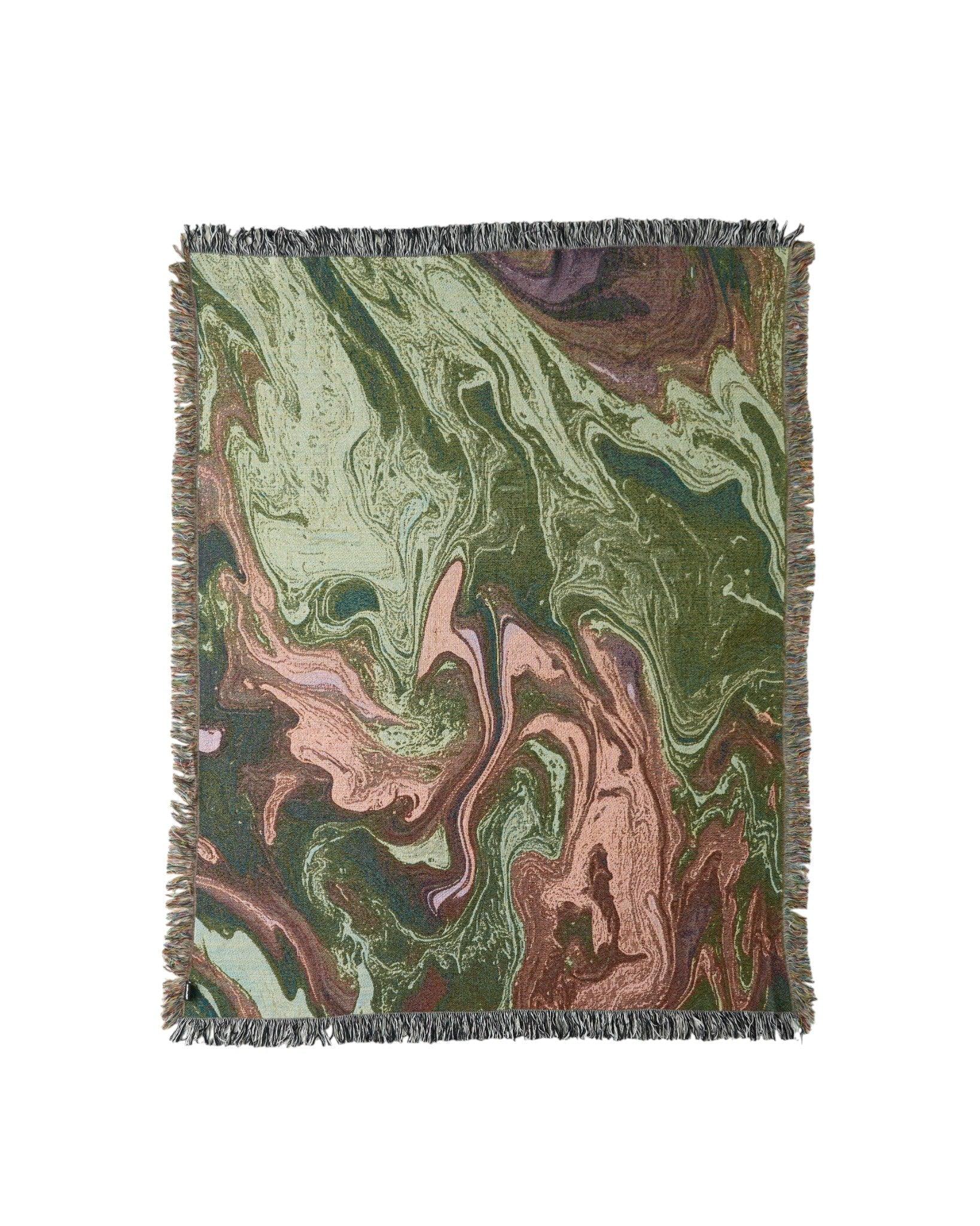 Pink Sage Flow Throw Blanket | iMPeRF