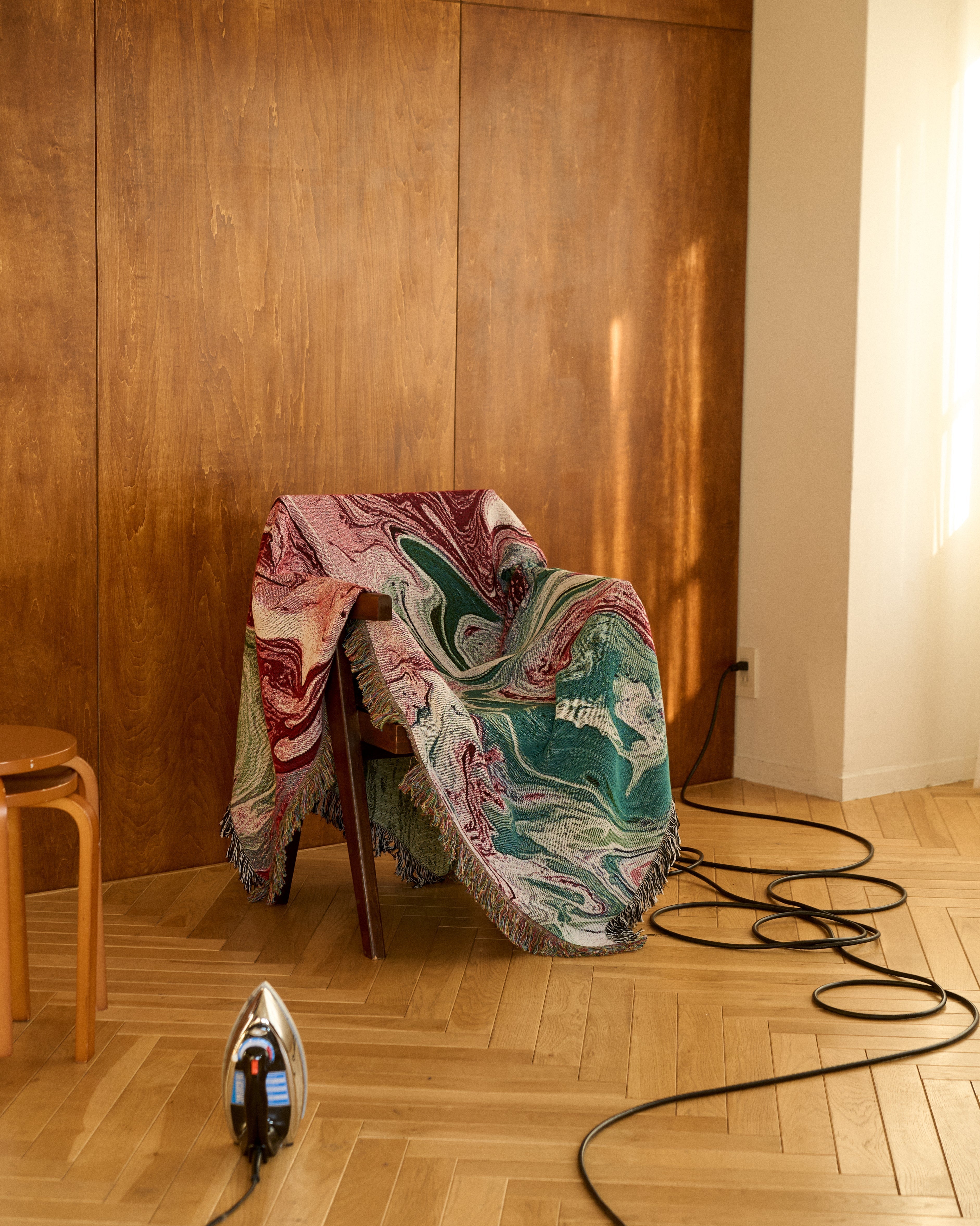 Pink Sage Flow Throw Blanket : M