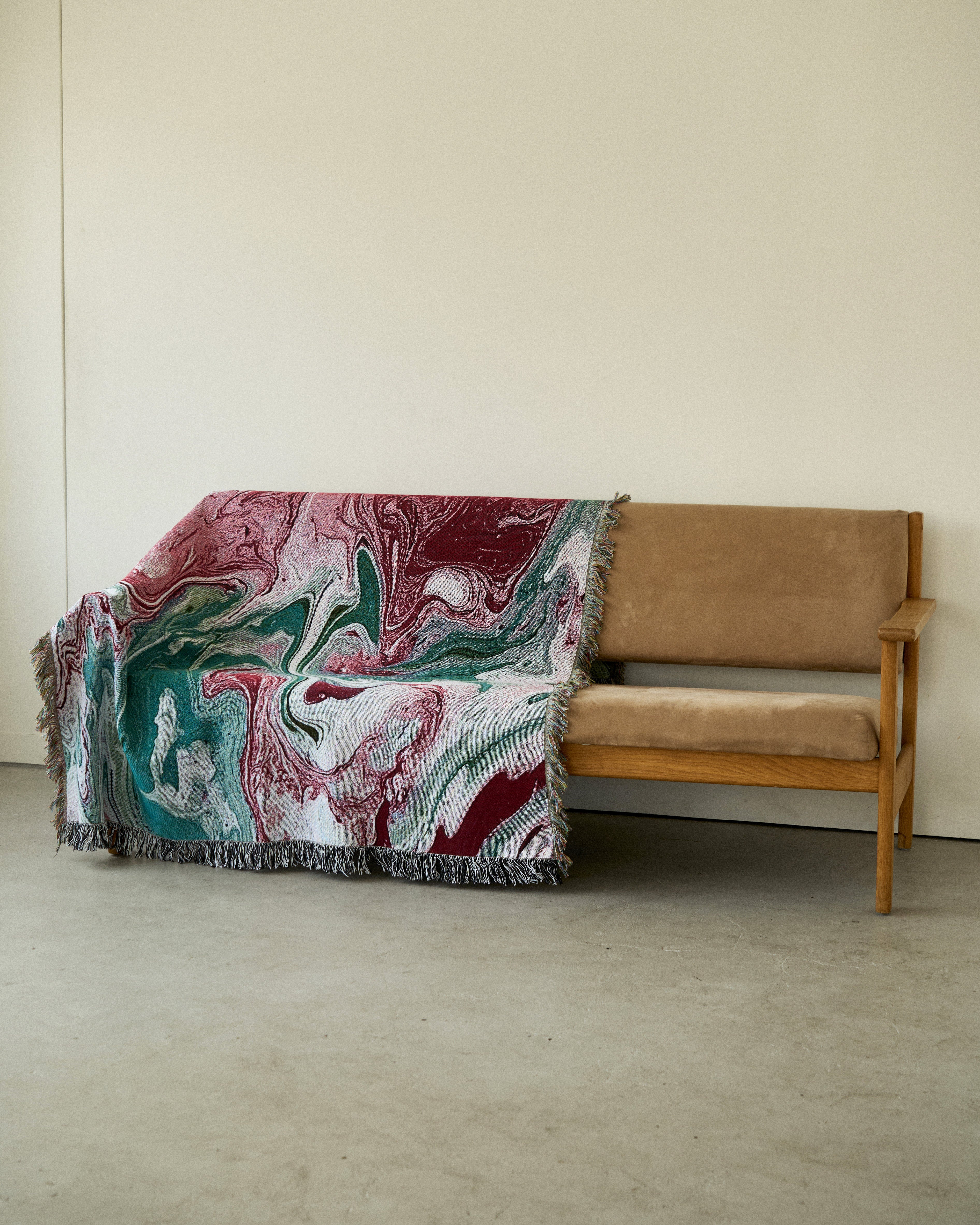 Pink Sage Flow Throw Blanket : M