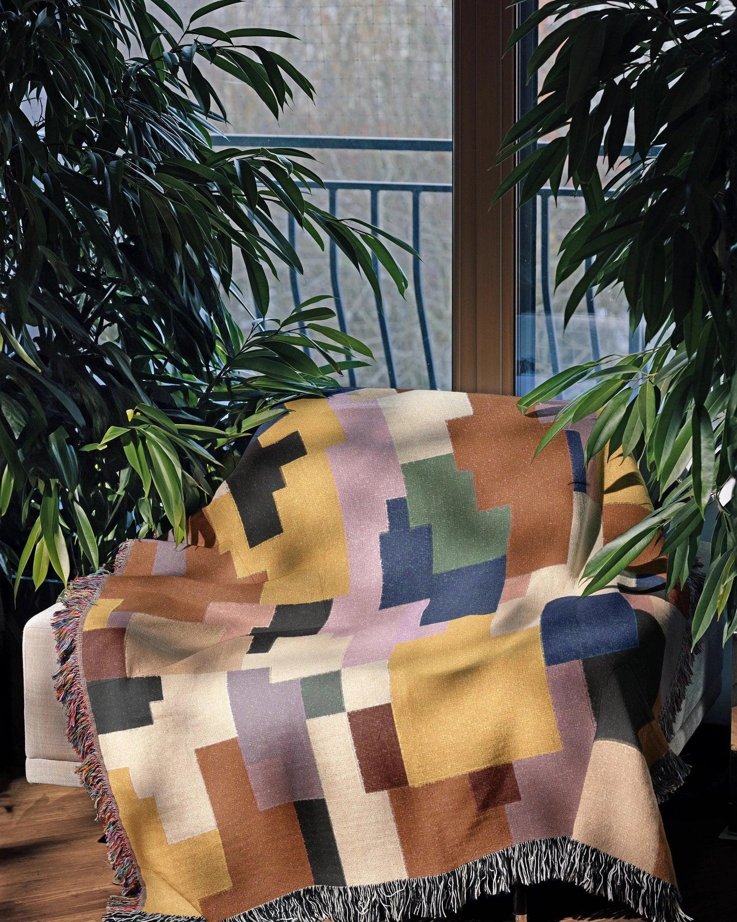 Pixel Woven Throw Blanket - imperf