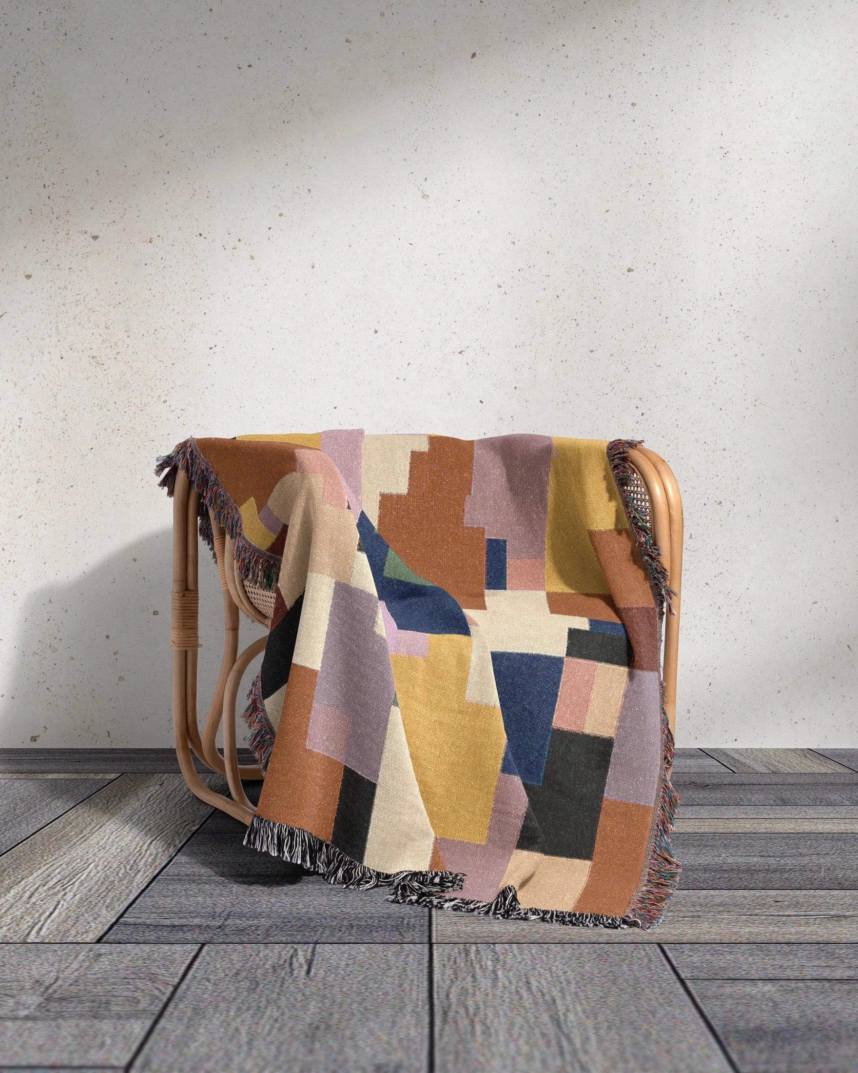 Pixel Woven Throw Blanket - imperf