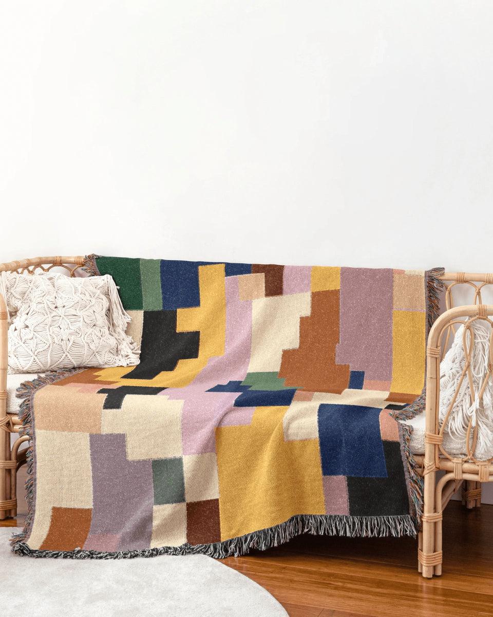 Pixel Woven Throw Blanket - imperf