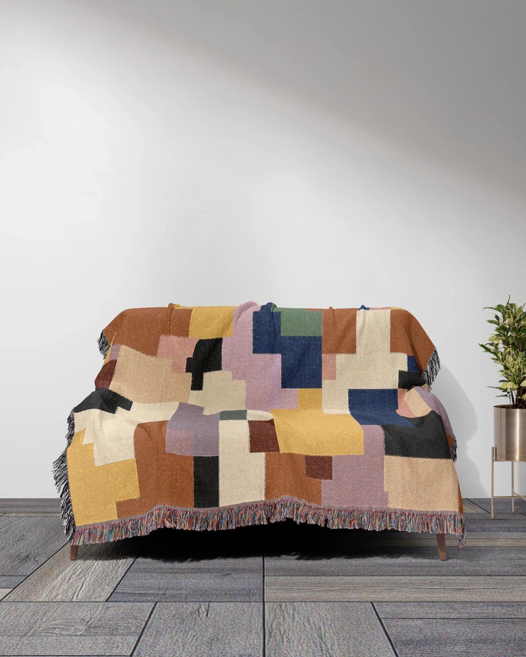 Pixel Woven Throw Blanket - imperf