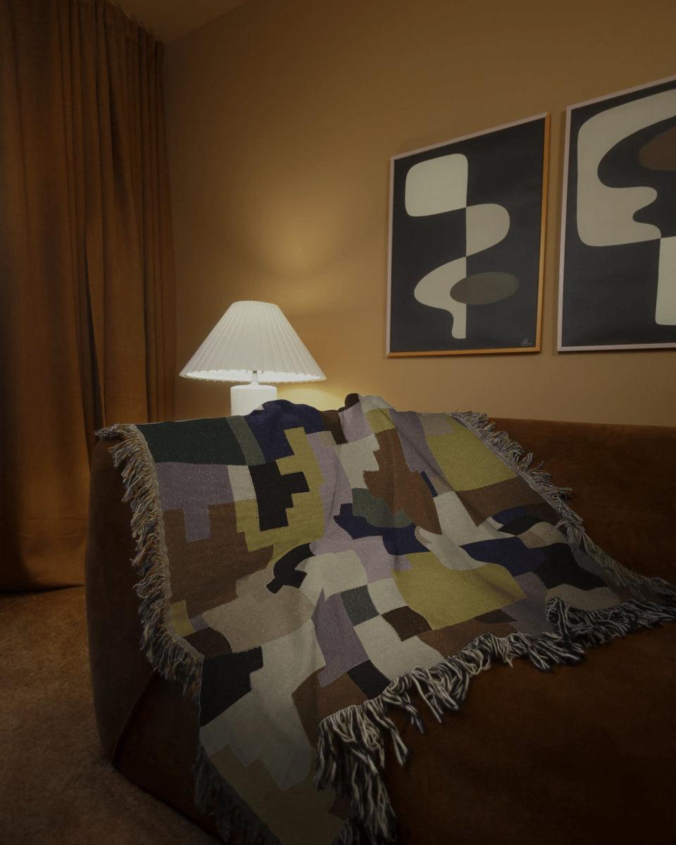 Pixel Woven Throw Blanket - imperf