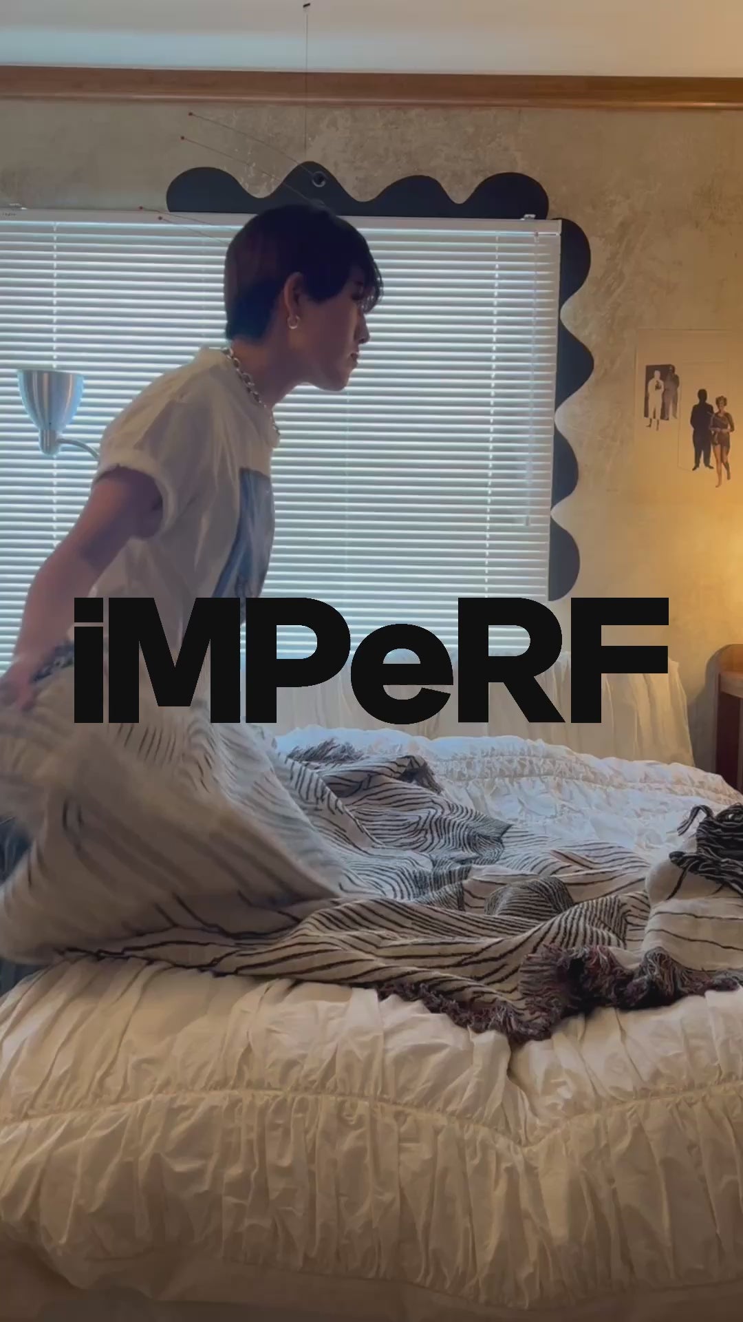Navy Flow Throw Blanket | iMPeRF