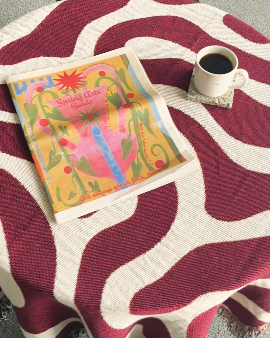 Navy Flow Throw Blanket | iMPeRF Navy Flow Throw Blanket | iMPeRF