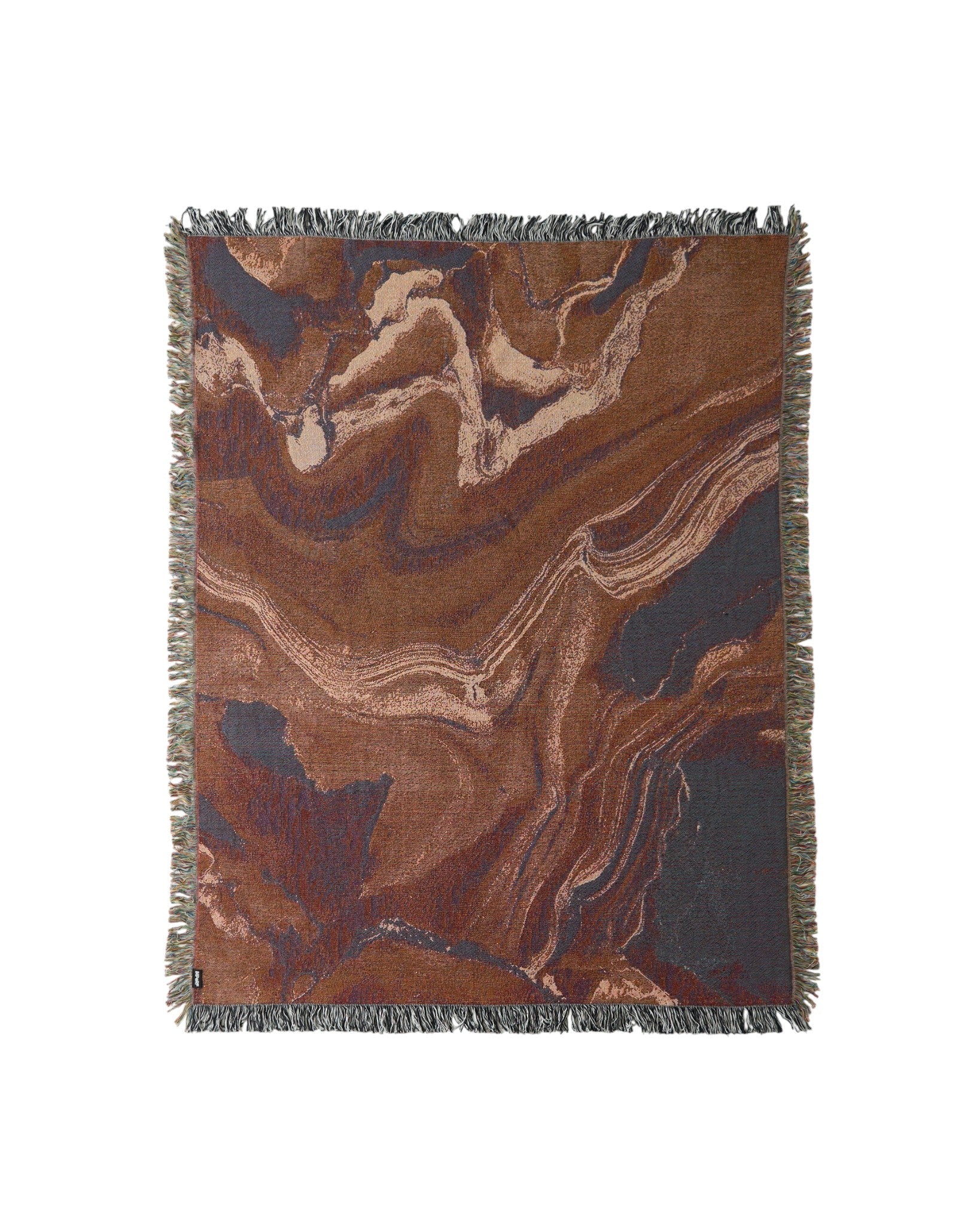 Sky Blue Flow Throw Blanket : M