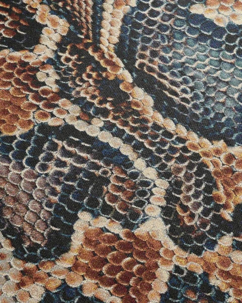 Snake Skin Woven Throw Blanket - imperf