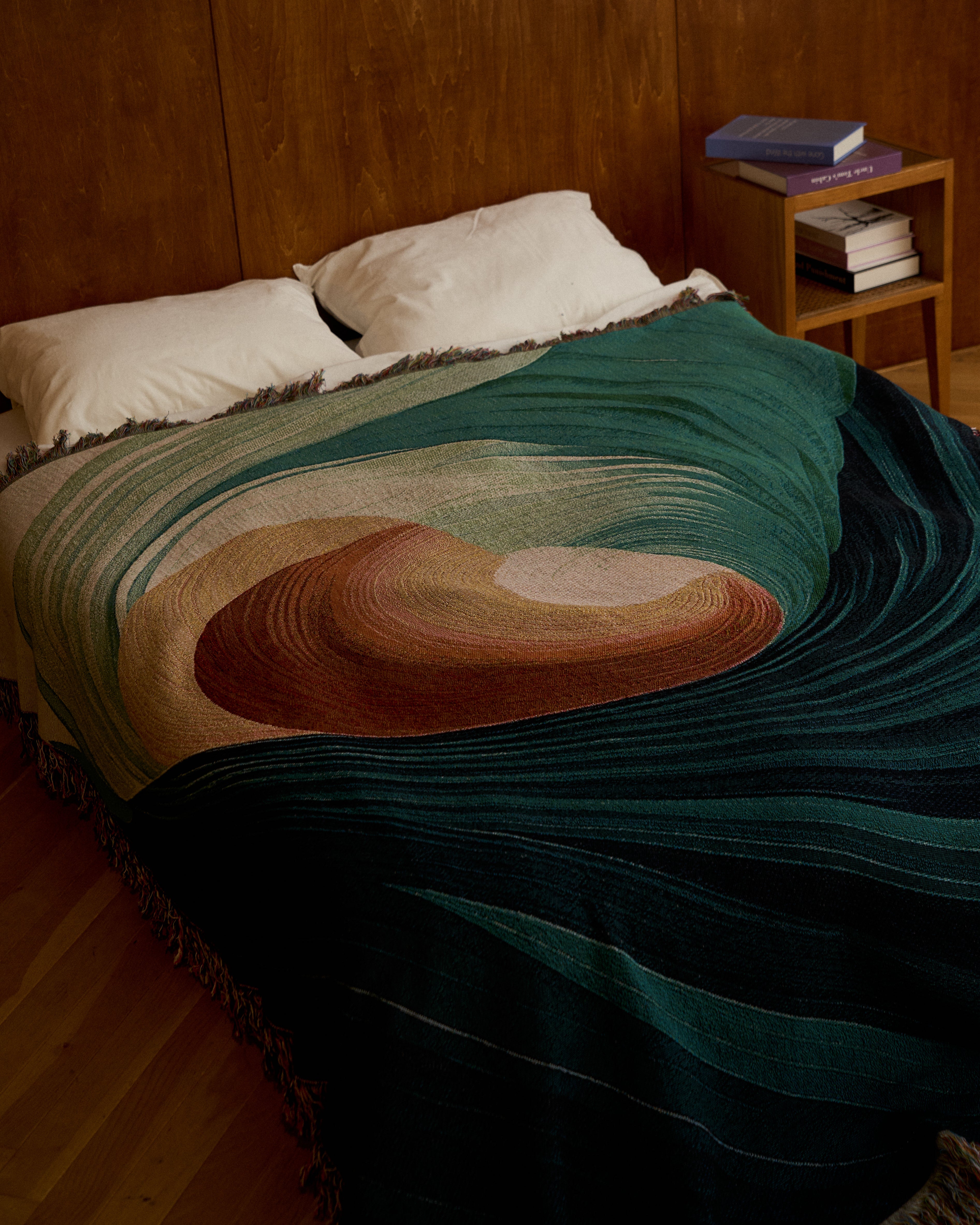 Fluid Spiral Throw Blanket : L