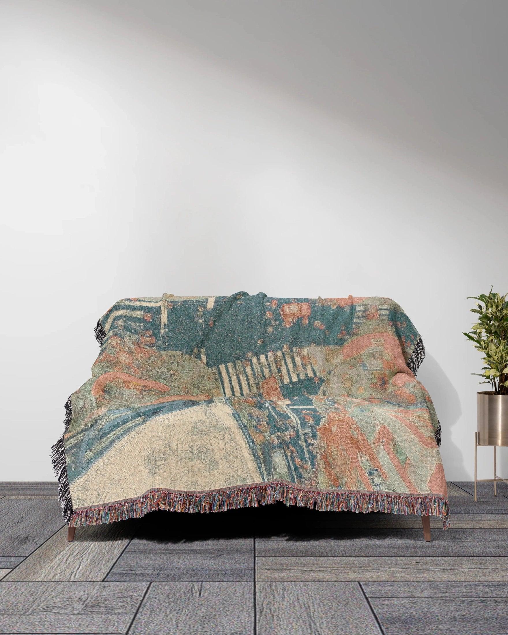 Tokyo Crossing Woven Throw Blanket - imperf