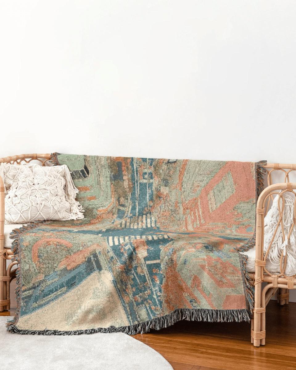 Tokyo Crossing Woven Throw Blanket - imperf